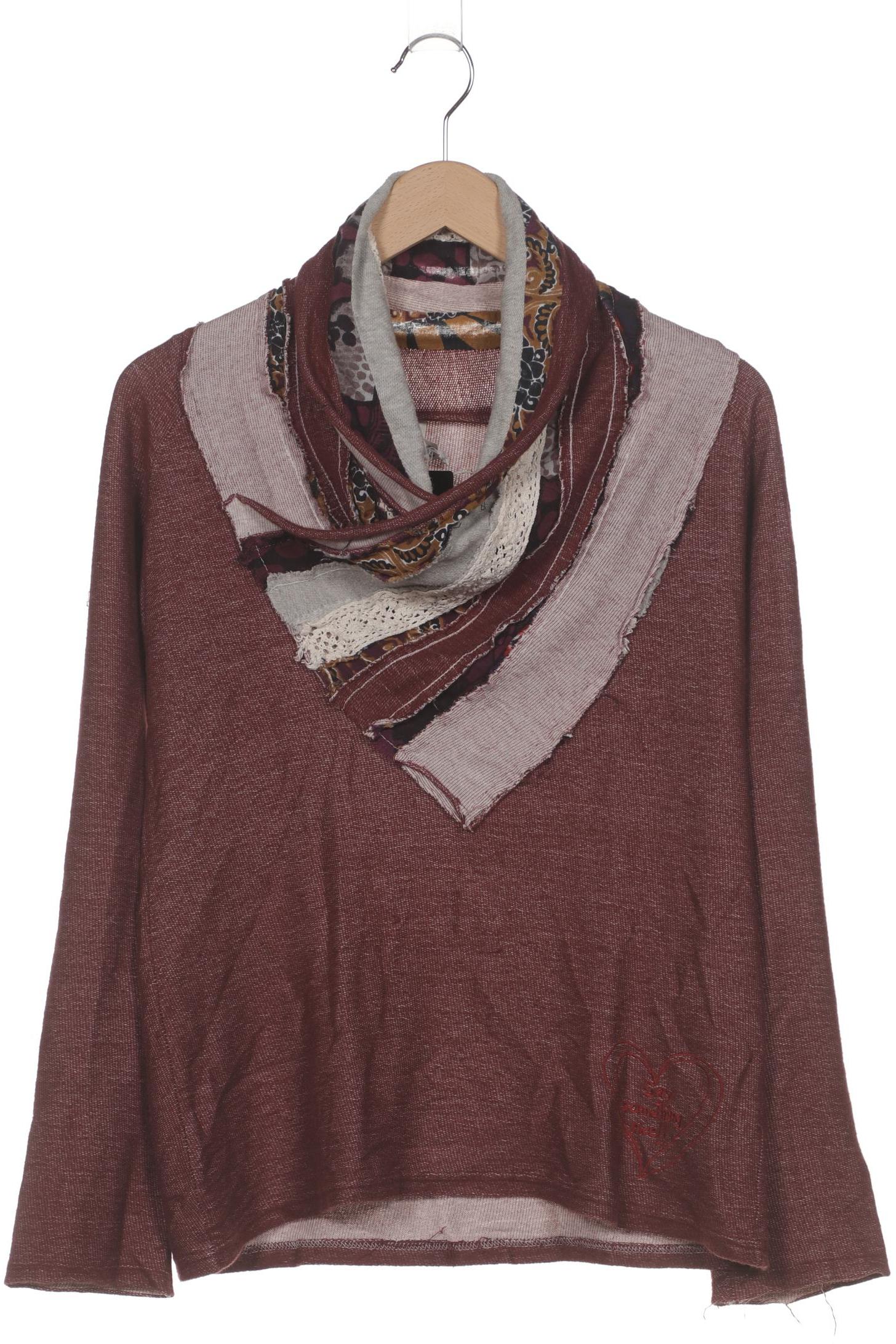 

Desigual Damen Langarmshirt, bordeaux, Gr. 42