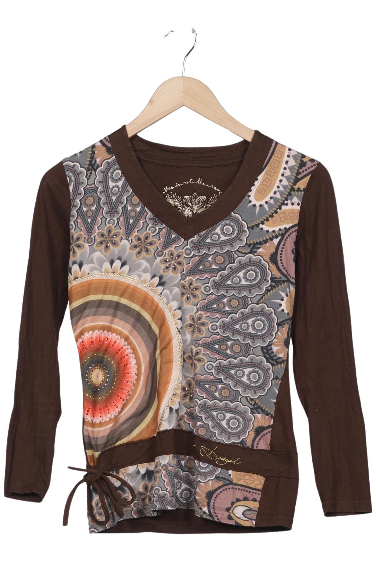 

Desigual Damen Langarmshirt, braun, Gr. 36