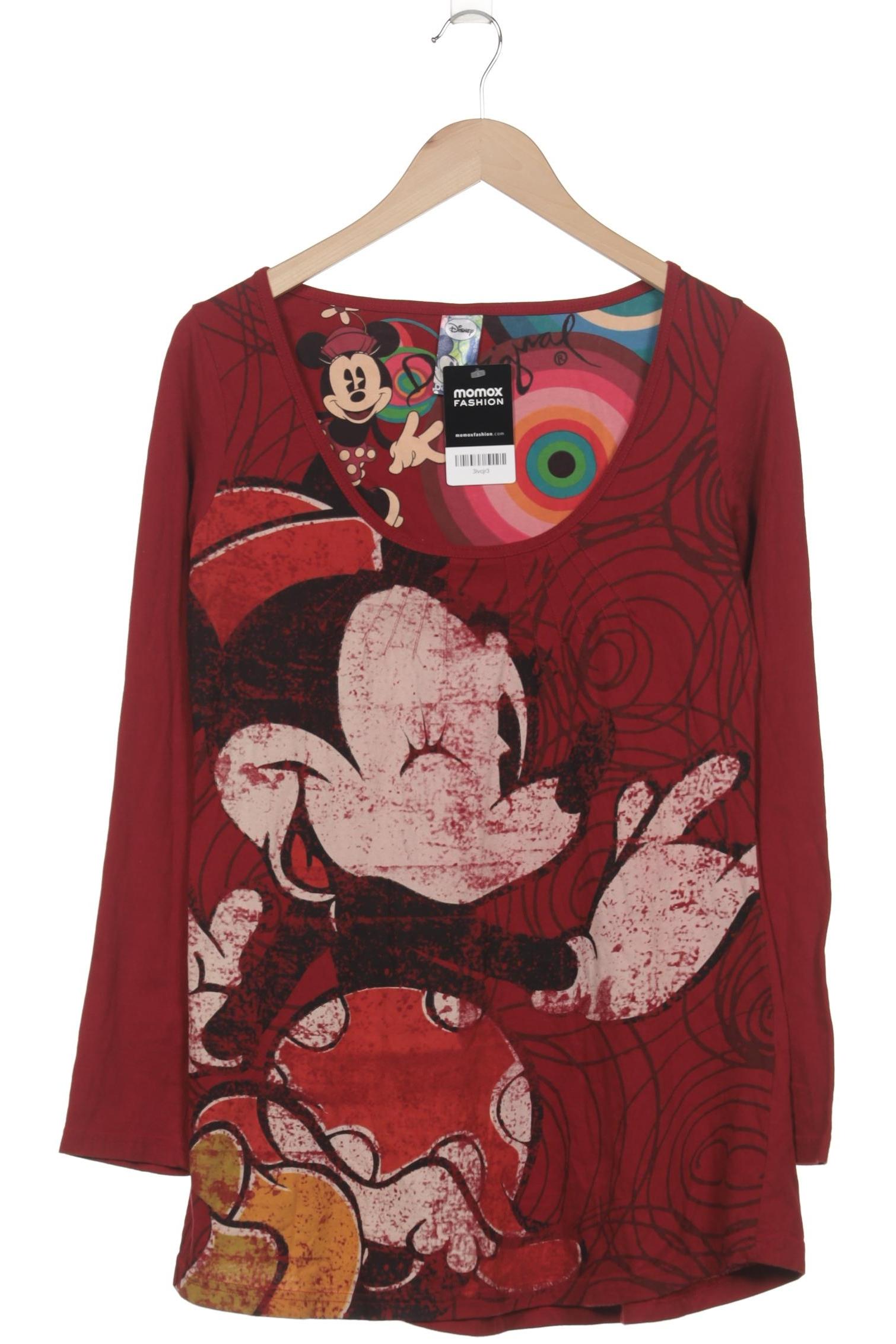 

Desigual Damen Langarmshirt, bordeaux, Gr. 42