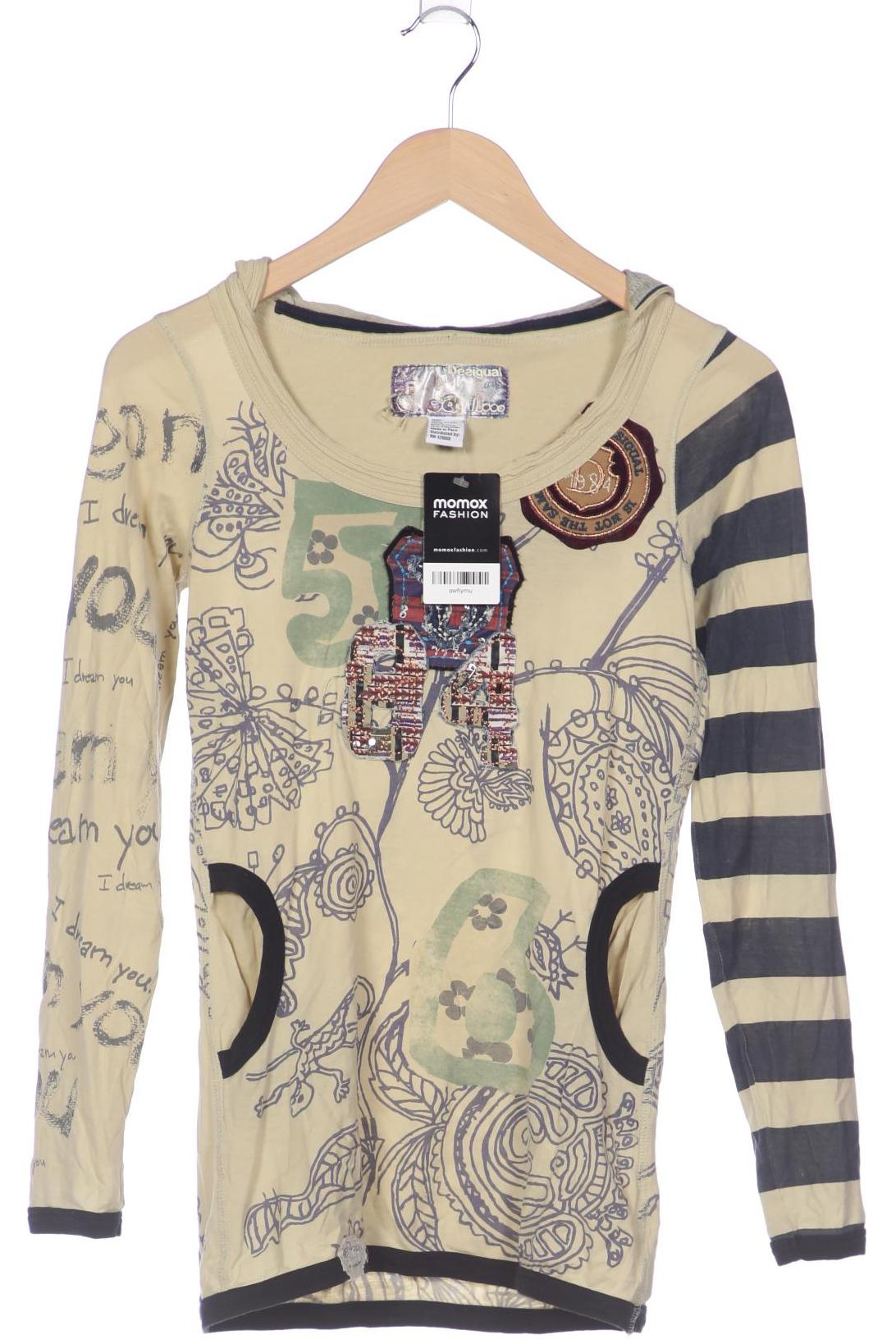 

Desigual Damen Langarmshirt, beige, Gr. 36