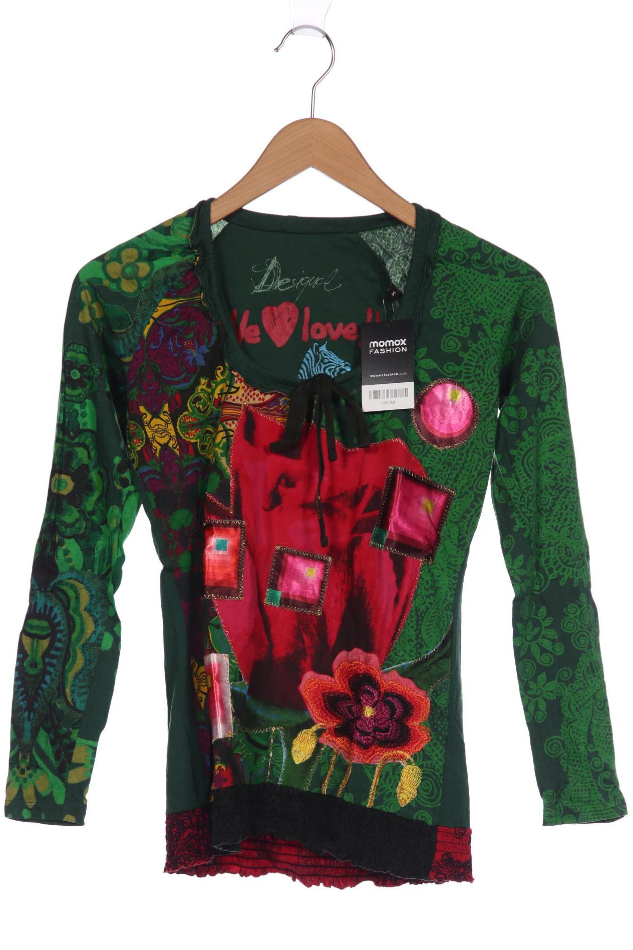 

Desigual Damen Langarmshirt, grün, Gr. 36