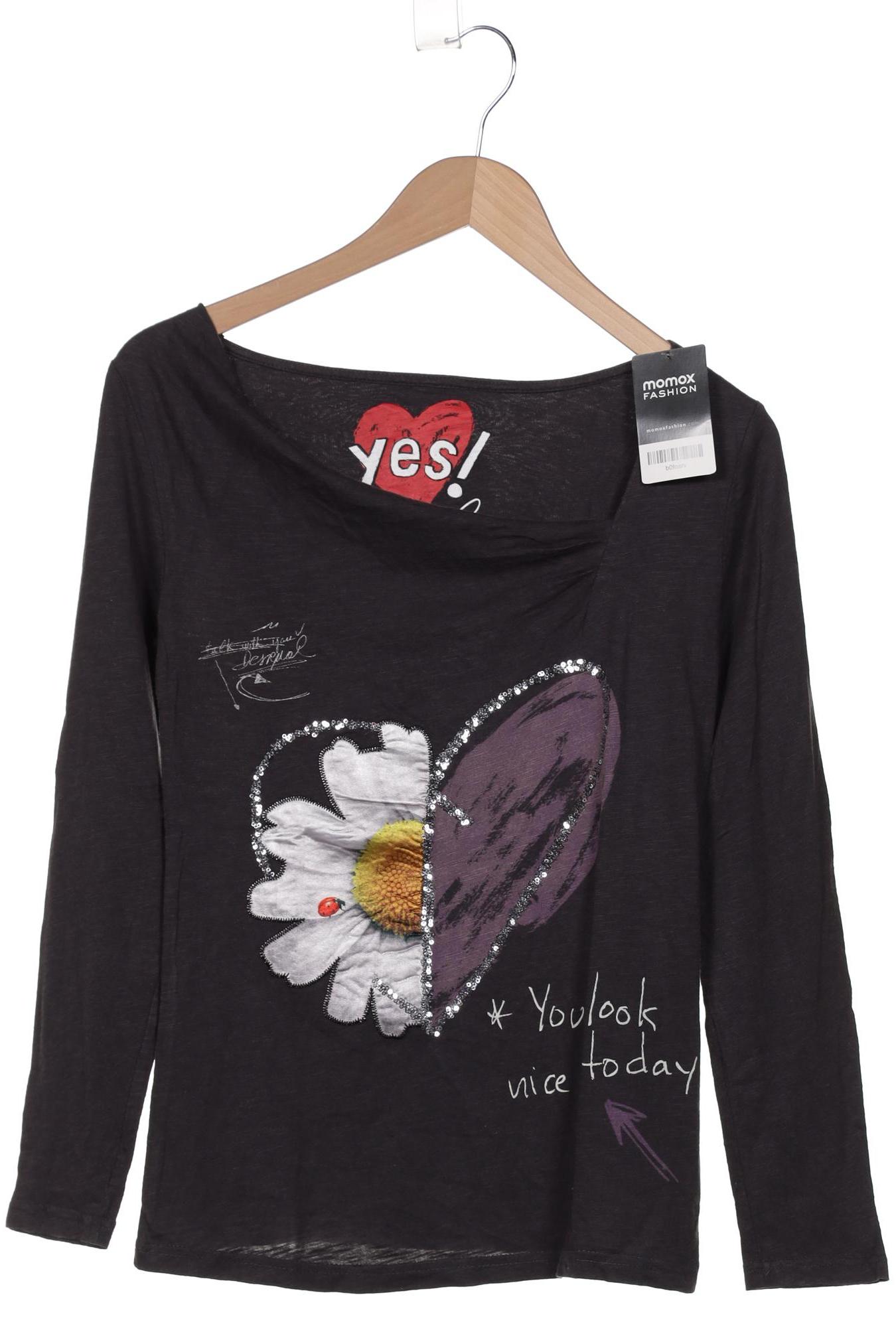 

Desigual Damen Langarmshirt, marineblau, Gr. 36