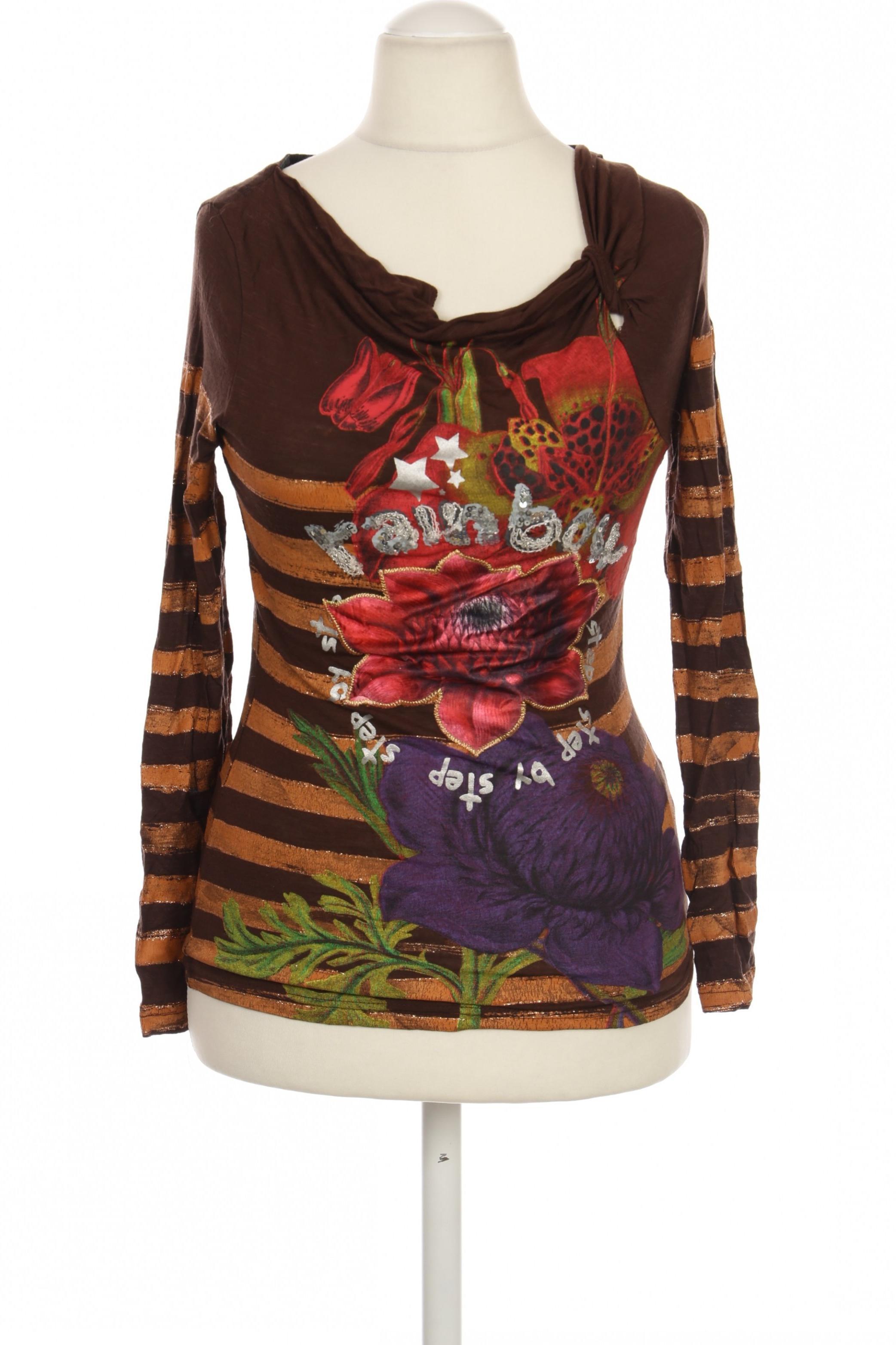 

Desigual Damen Langarmshirt, braun, Gr.