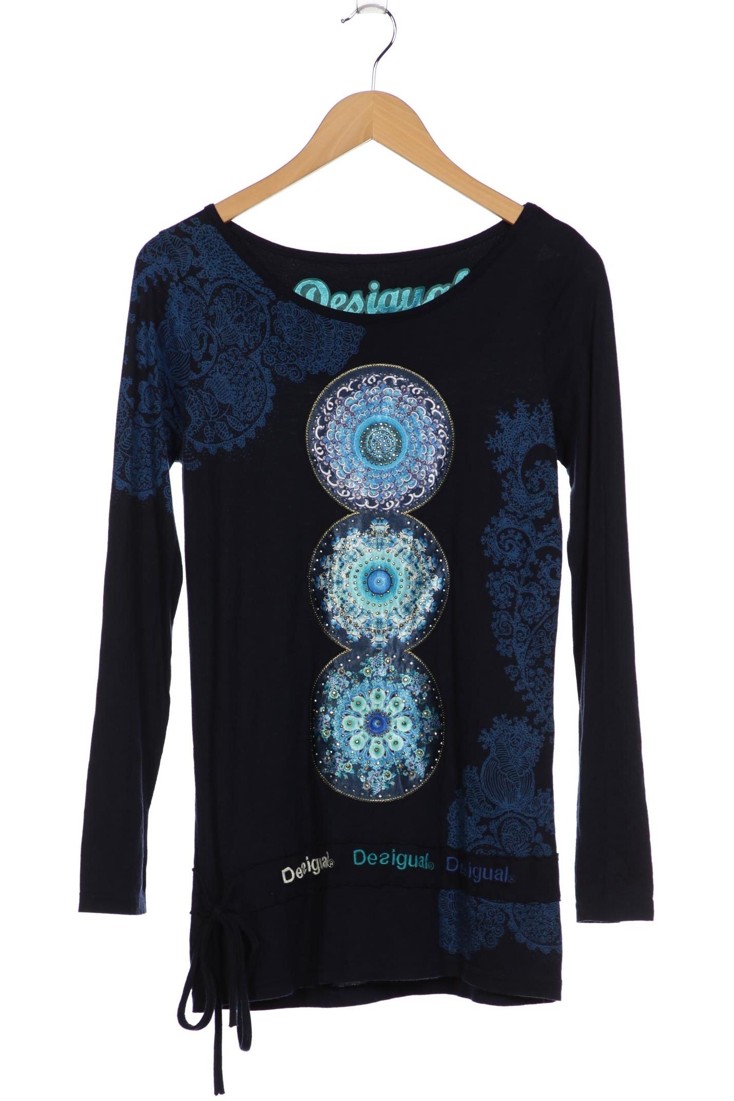 

Desigual Damen Langarmshirt, marineblau, Gr. 42