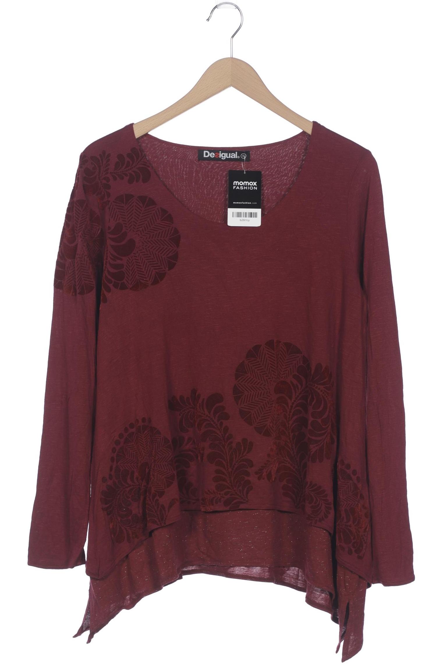 

Desigual Damen Langarmshirt, bordeaux, Gr. 44