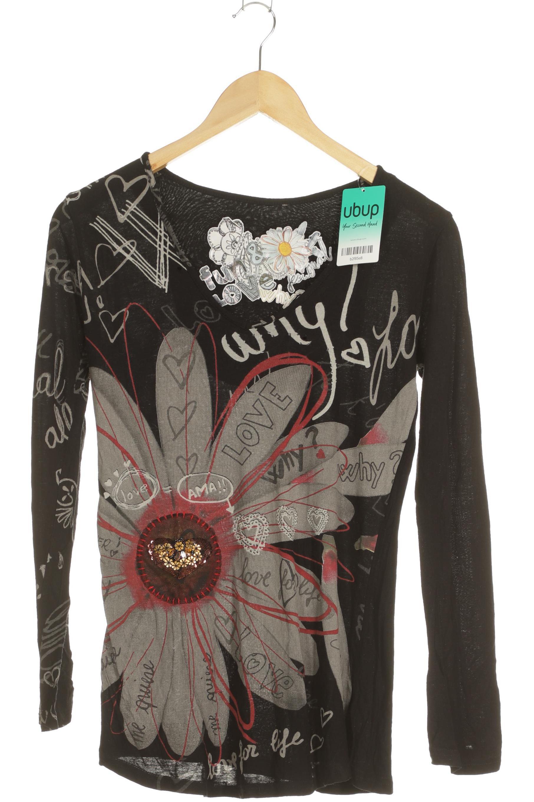 

Desigual Damen Langarmshirt, schwarz, Gr.
