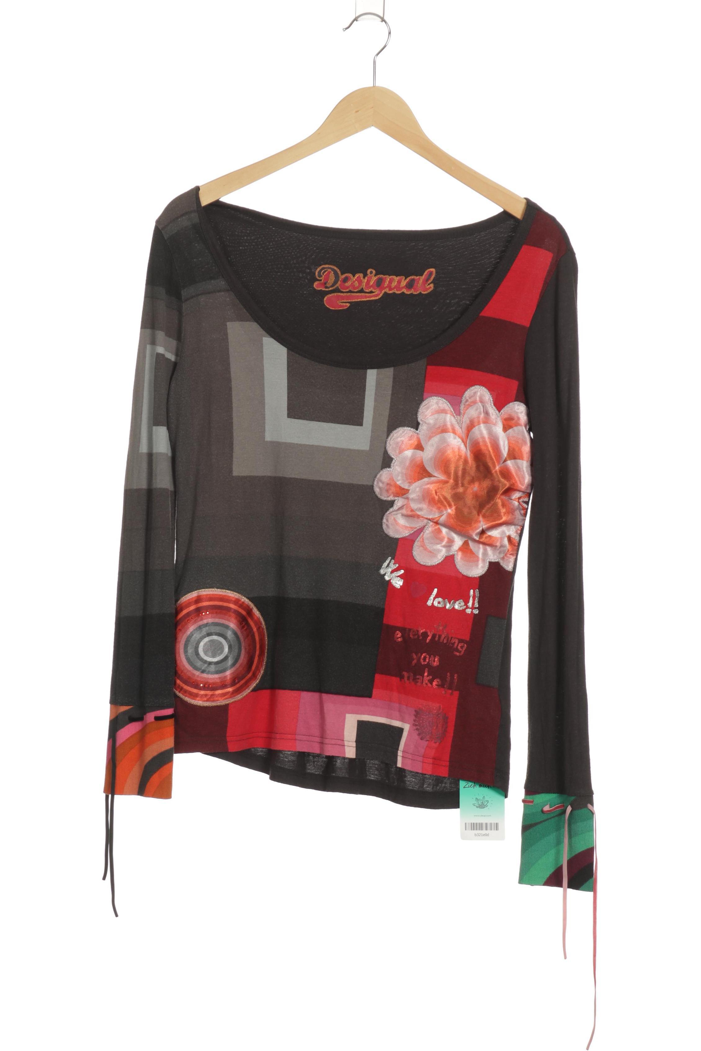 

Desigual Damen Langarmshirt, grau, Gr.