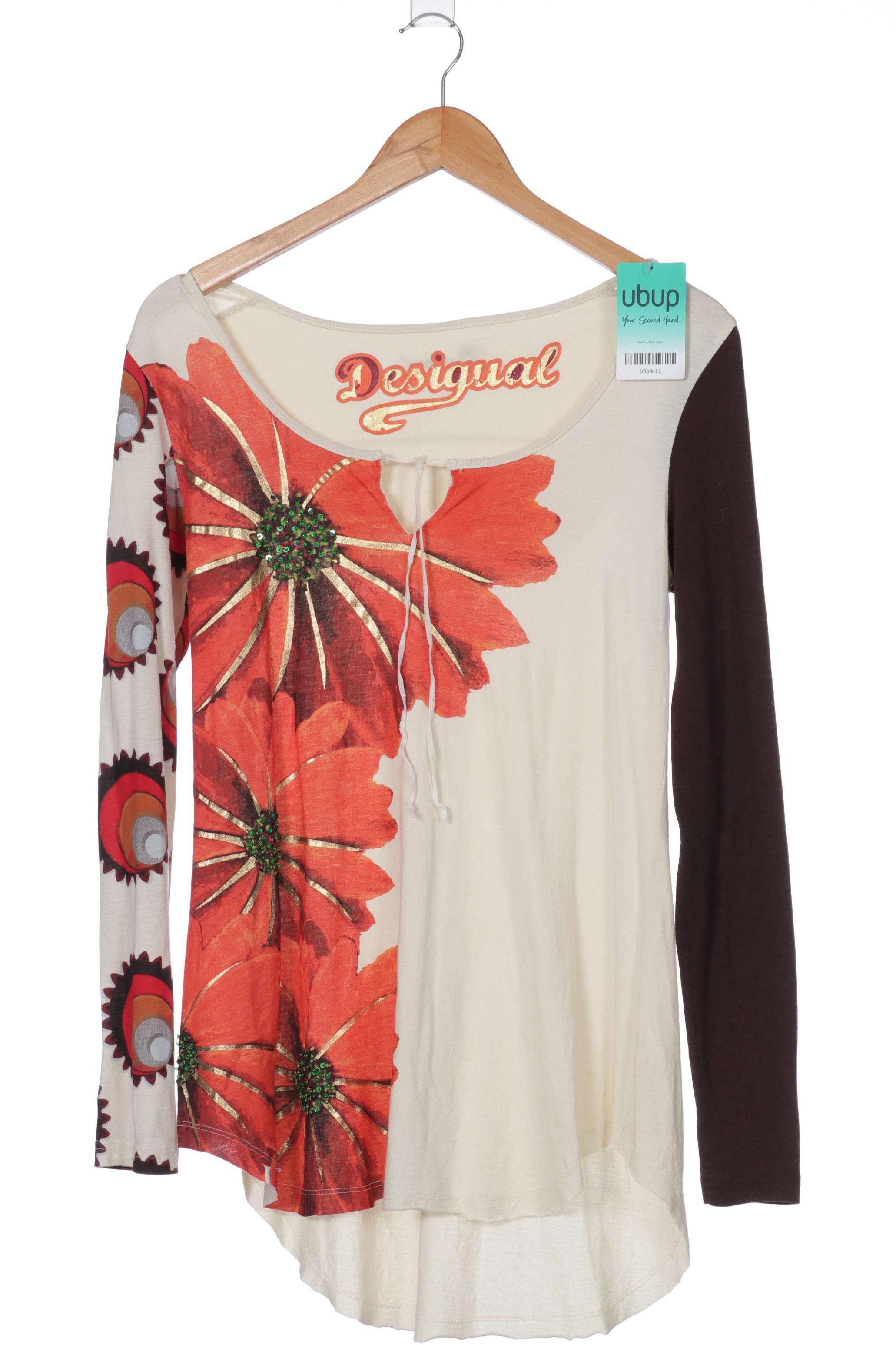 

Desigual Damen Langarmshirt, beige, Gr.