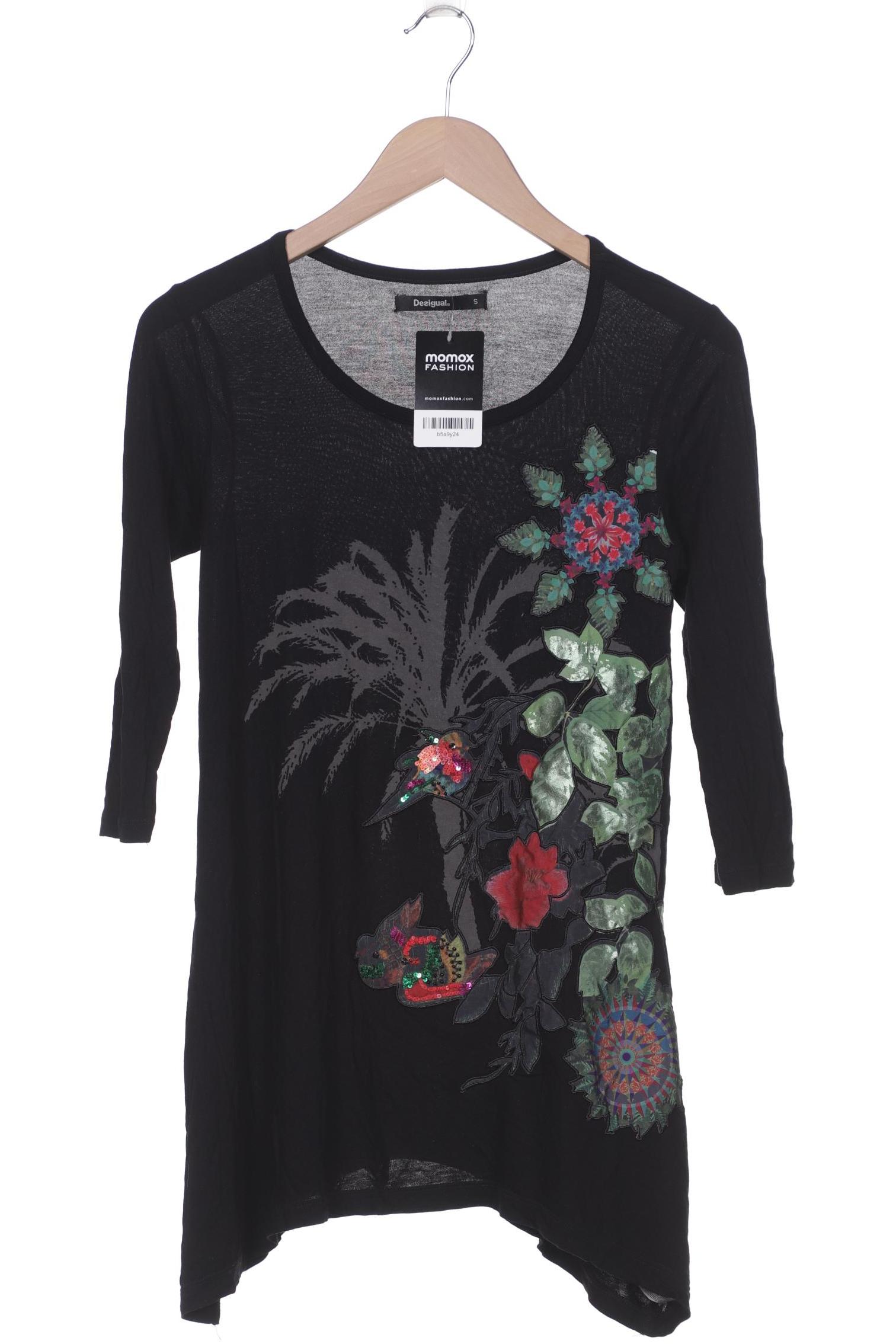 

Desigual Damen Langarmshirt, schwarz, Gr. 36