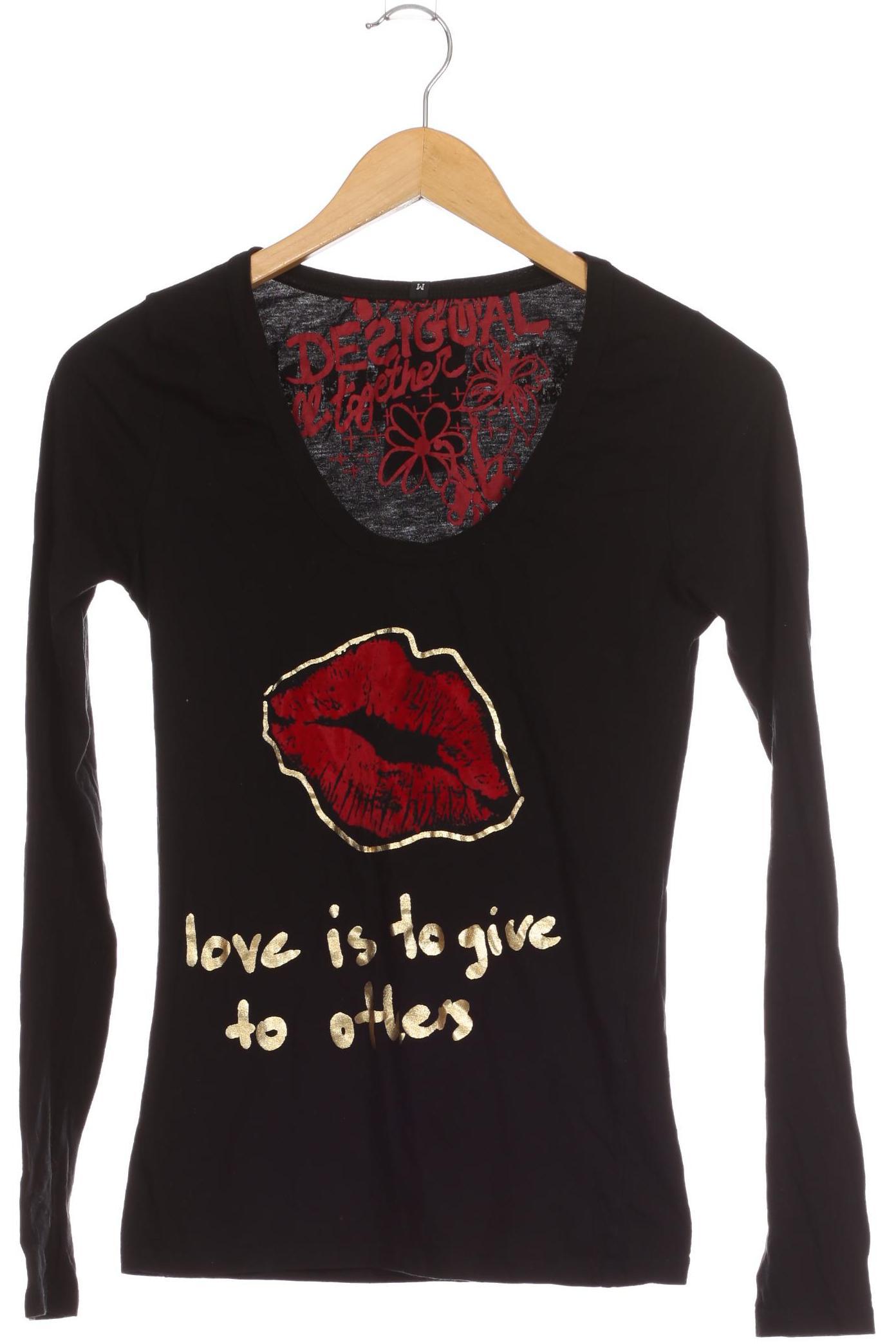 

Desigual Damen Langarmshirt, schwarz, Gr.