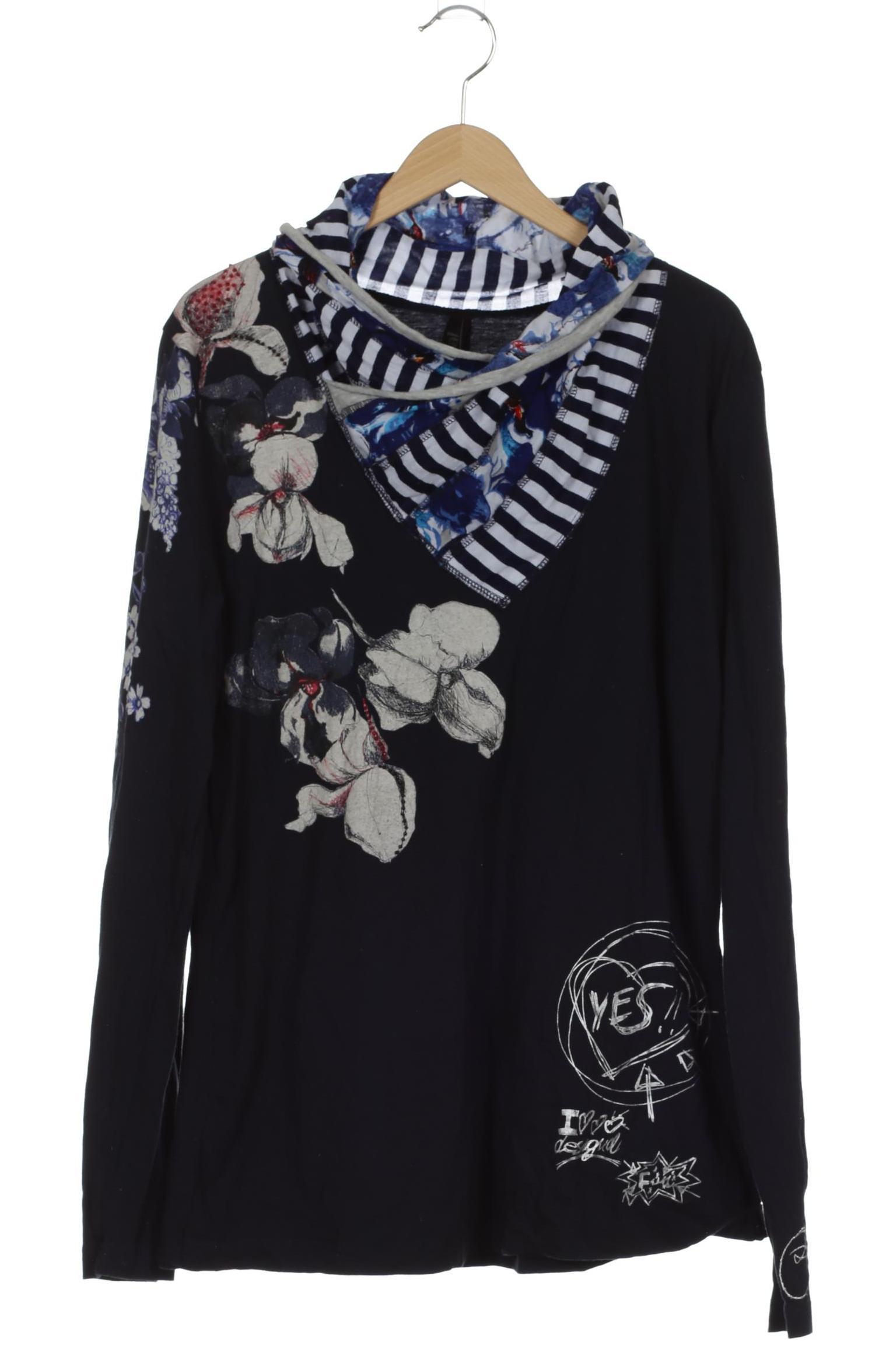 

Desigual Damen Langarmshirt, blau, Gr.