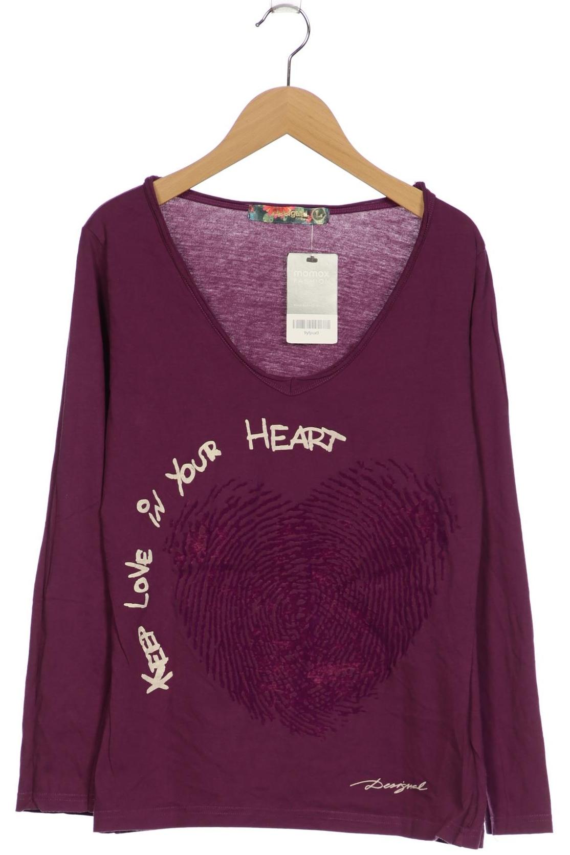 

Desigual Damen Langarmshirt, türkis, Gr. 42