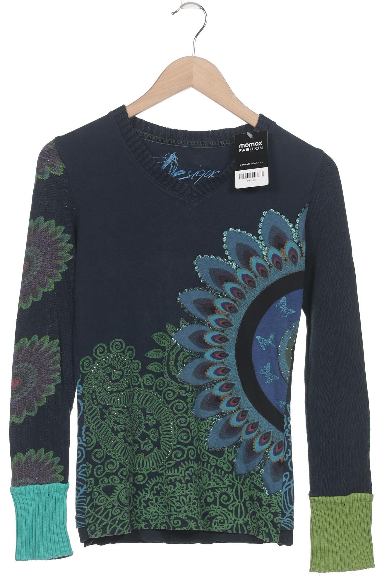 

Desigual Damen Langarmshirt, marineblau, Gr. 36
