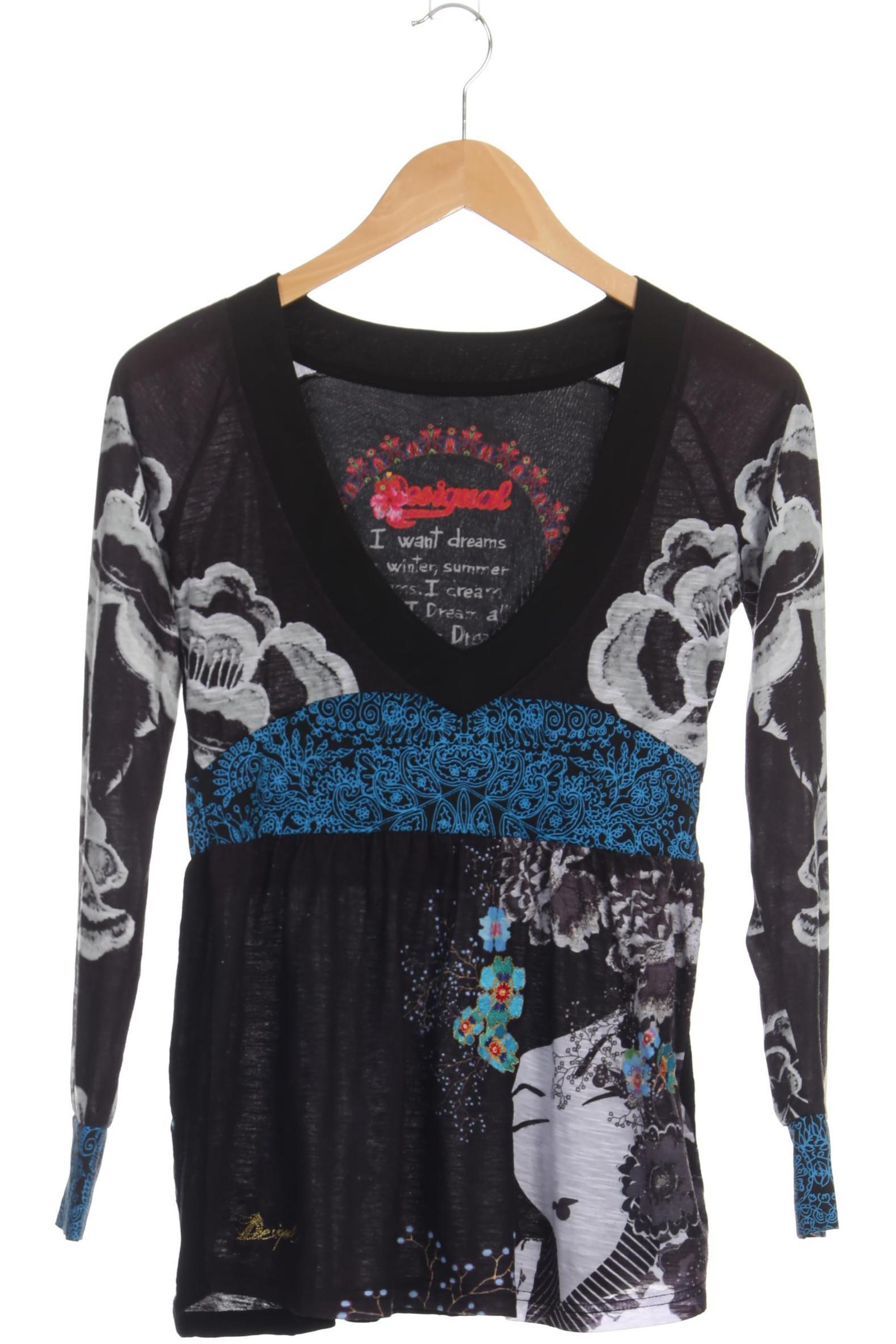 

Desigual Damen Langarmshirt, schwarz, Gr. 38