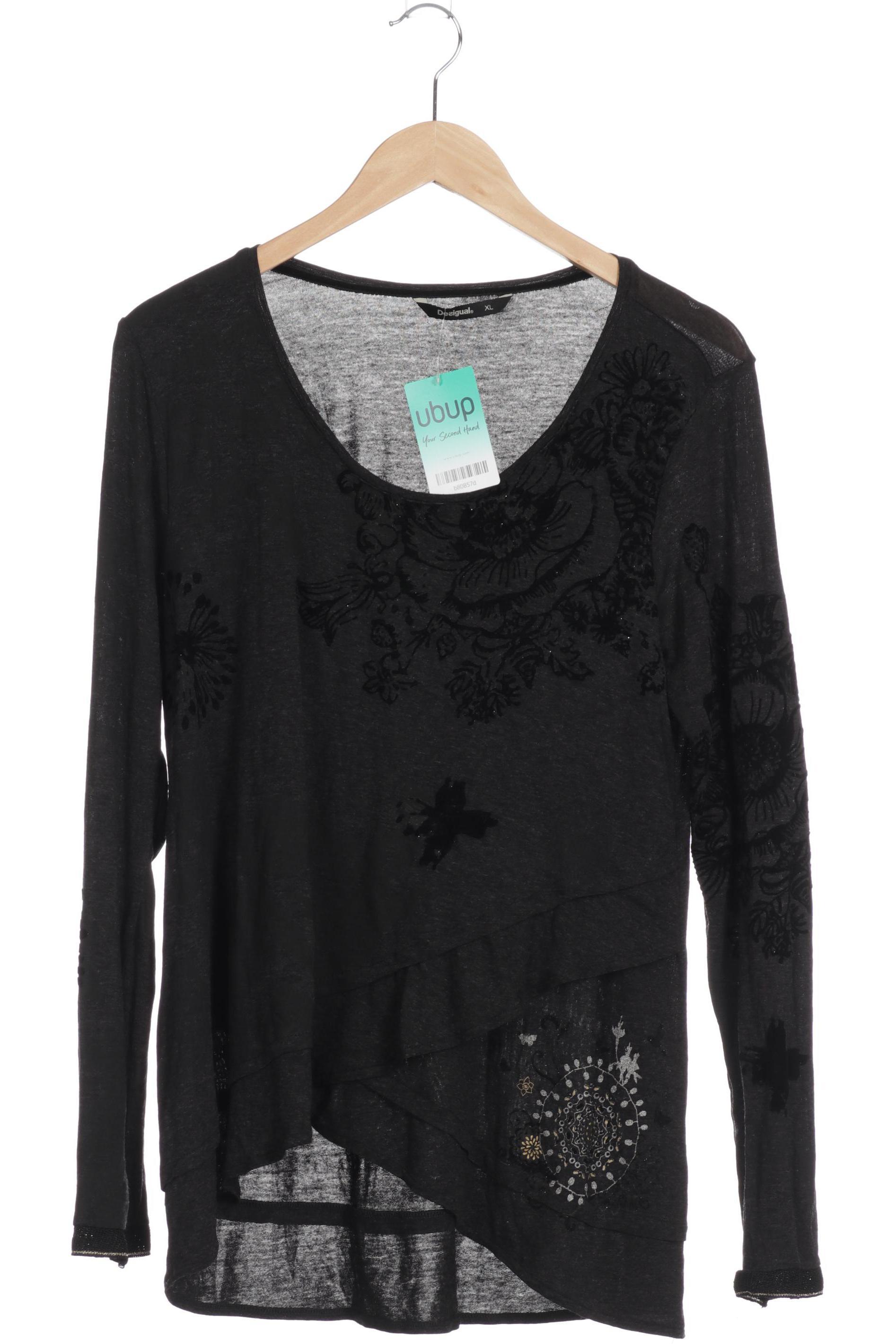 

Desigual Damen Langarmshirt, schwarz, Gr.