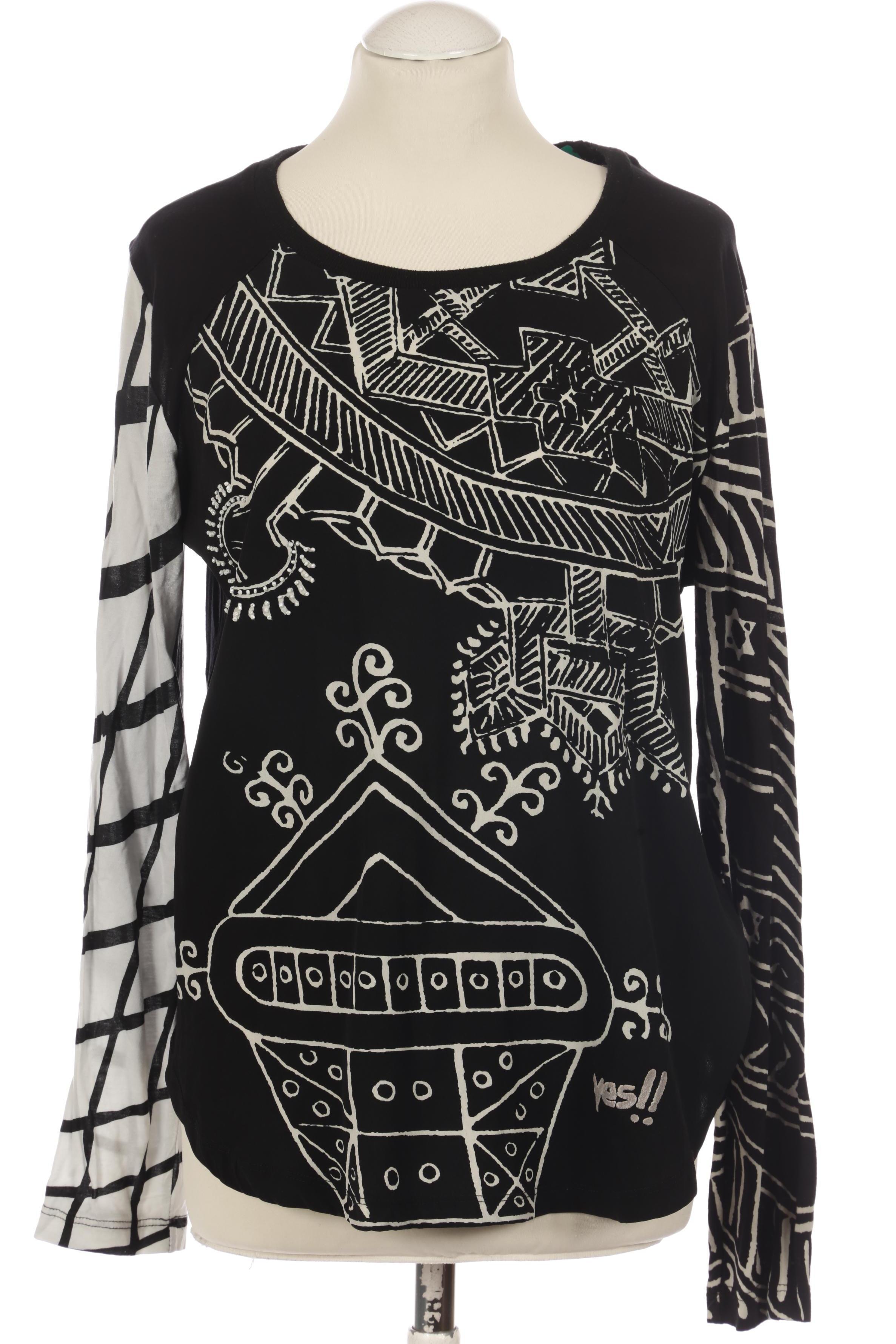 

Desigual Damen Langarmshirt, schwarz, Gr.