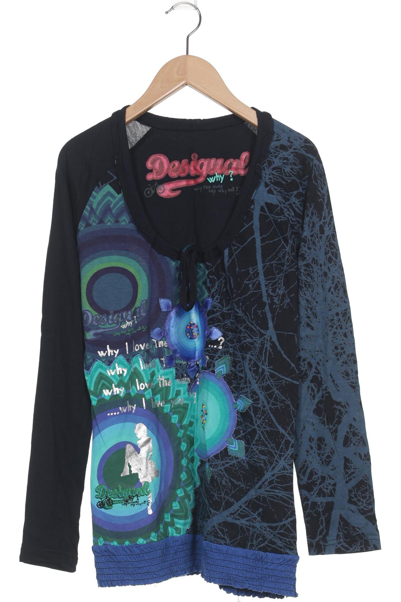

Desigual Damen Langarmshirt, marineblau, Gr. 42