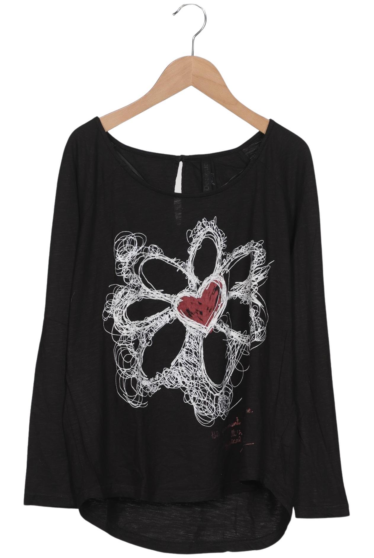 

Desigual Damen Langarmshirt, schwarz, Gr. 38