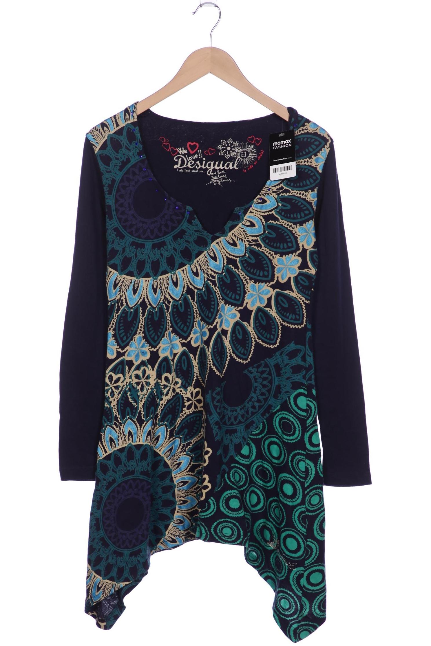 

Desigual Damen Langarmshirt, marineblau, Gr. 38