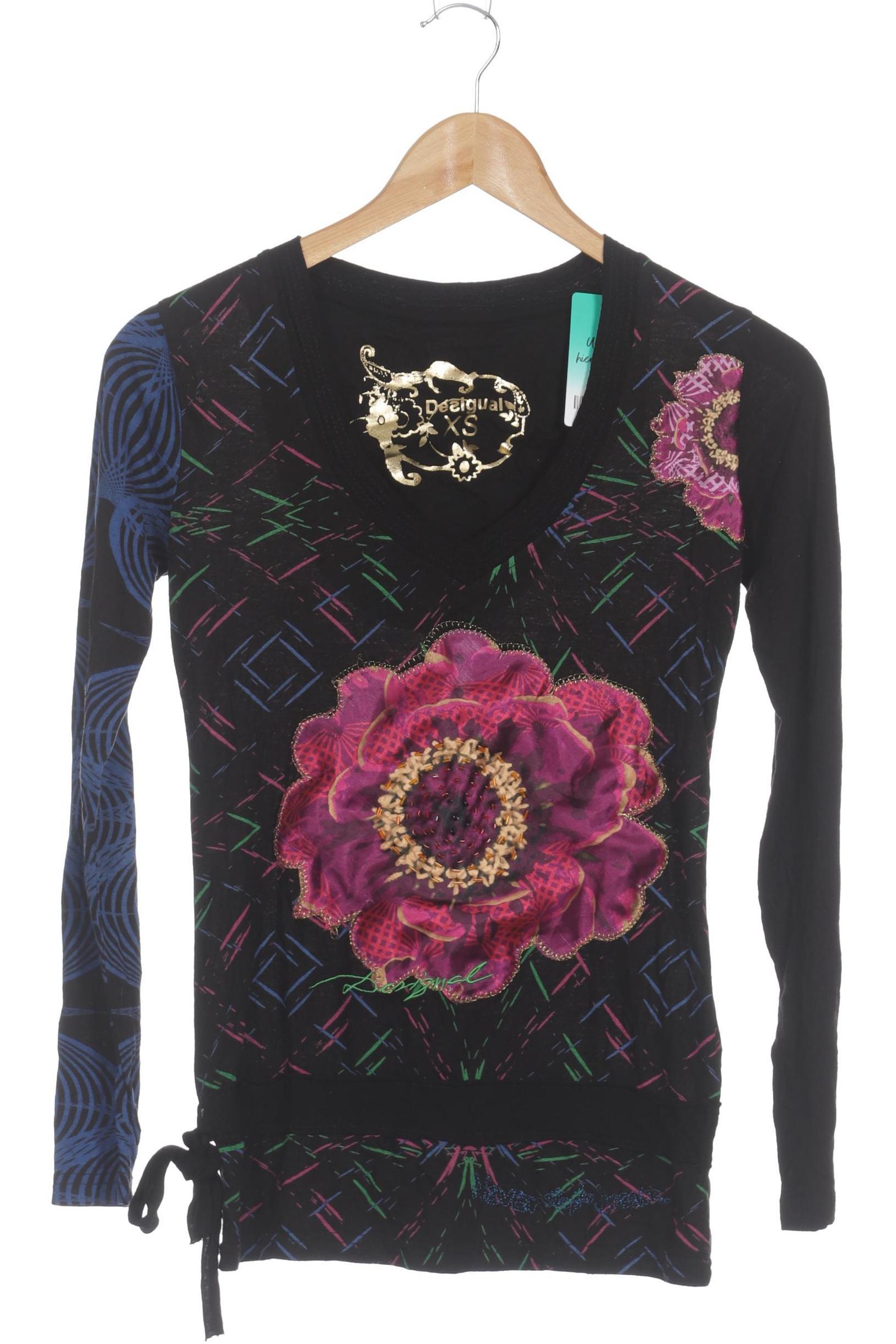 

Desigual Damen Langarmshirt, schwarz, Gr.