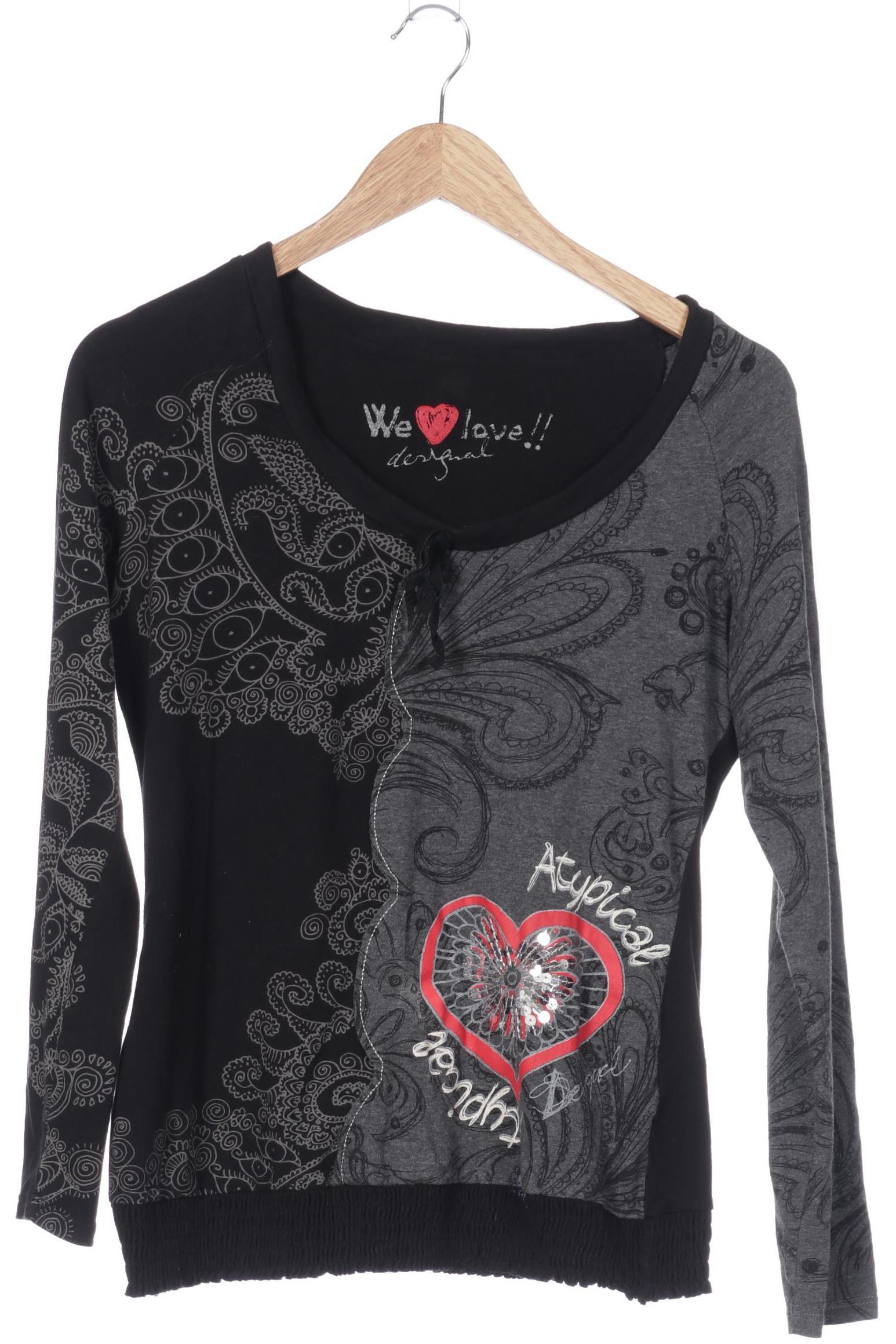 

Desigual Damen Langarmshirt, schwarz, Gr.