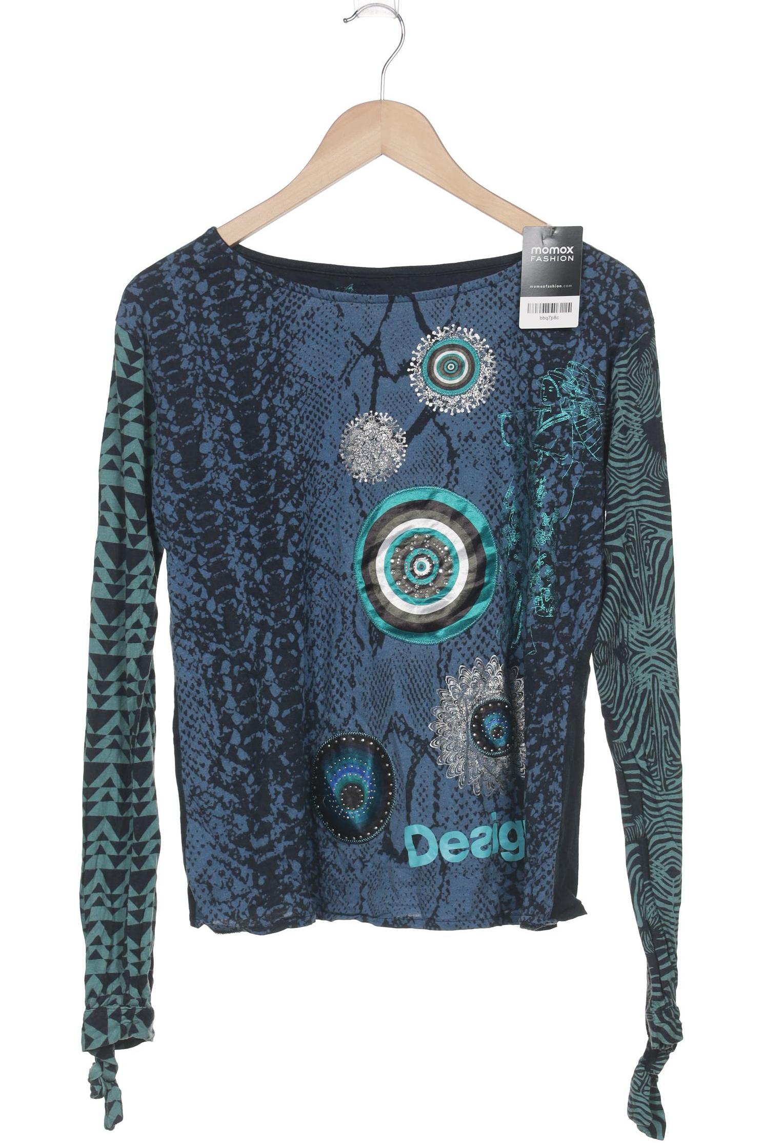 

Desigual Damen Langarmshirt, marineblau, Gr. 38