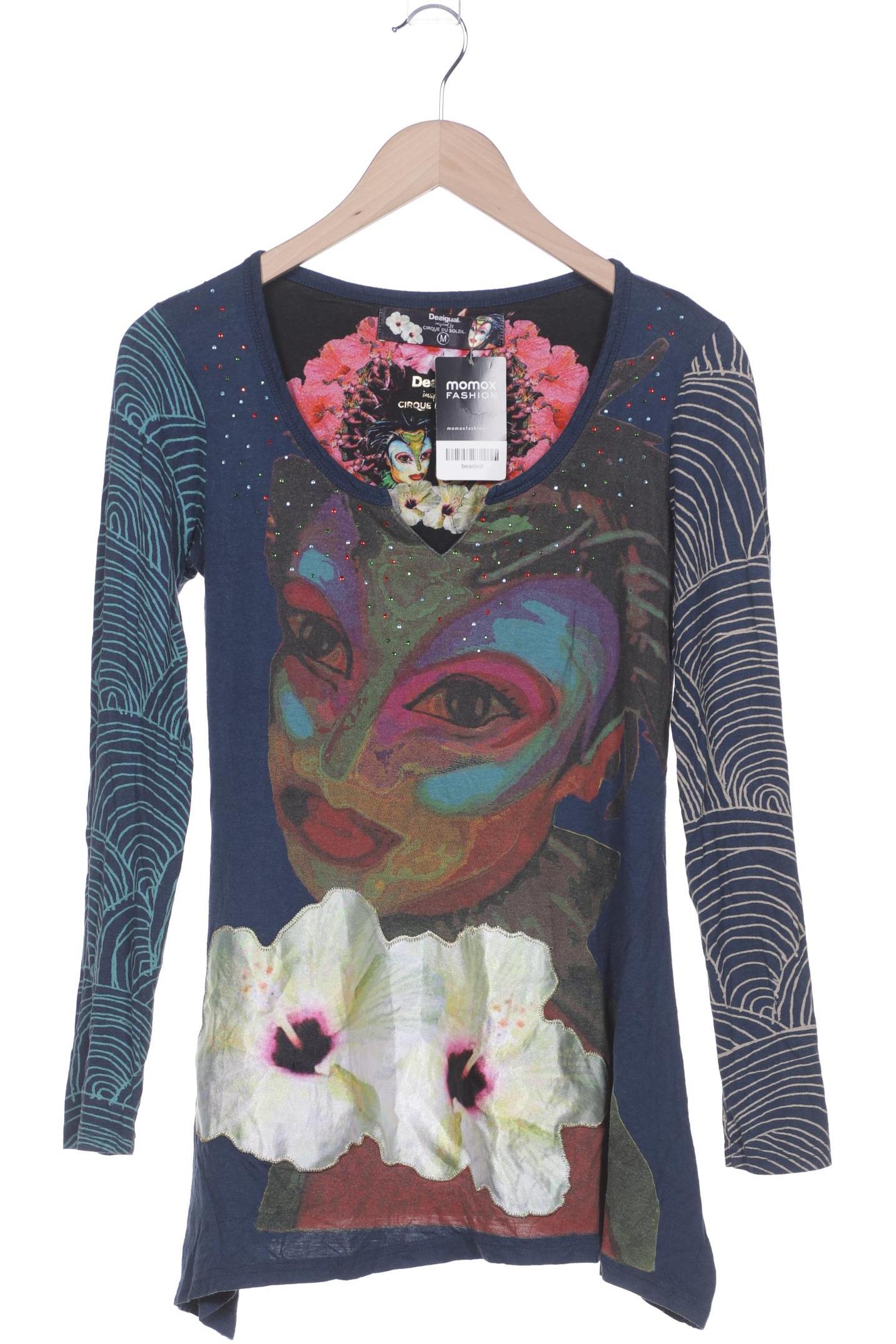 

Desigual Damen Langarmshirt, blau, Gr. 38