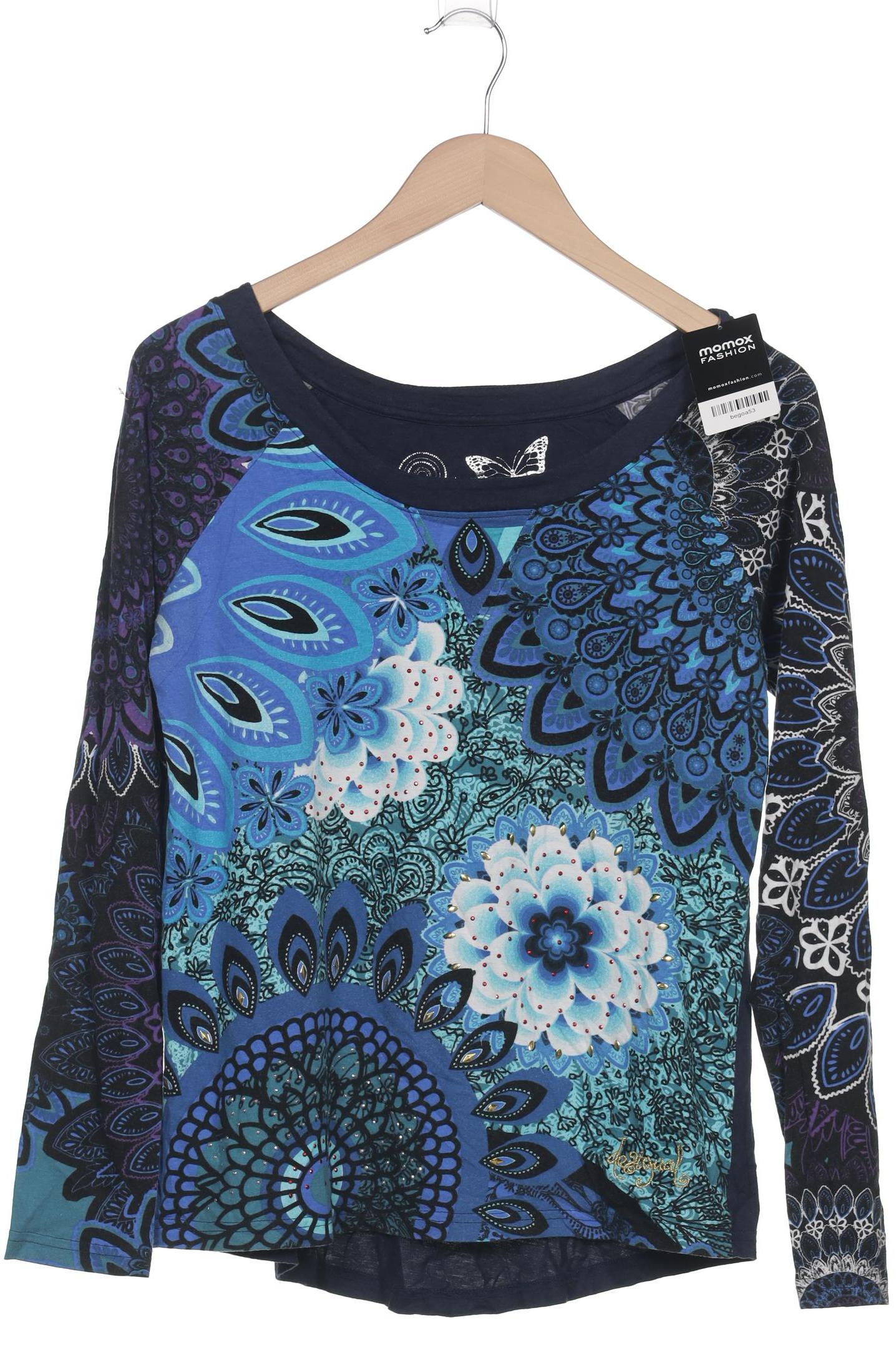 

Desigual Damen Langarmshirt, marineblau, Gr. 42