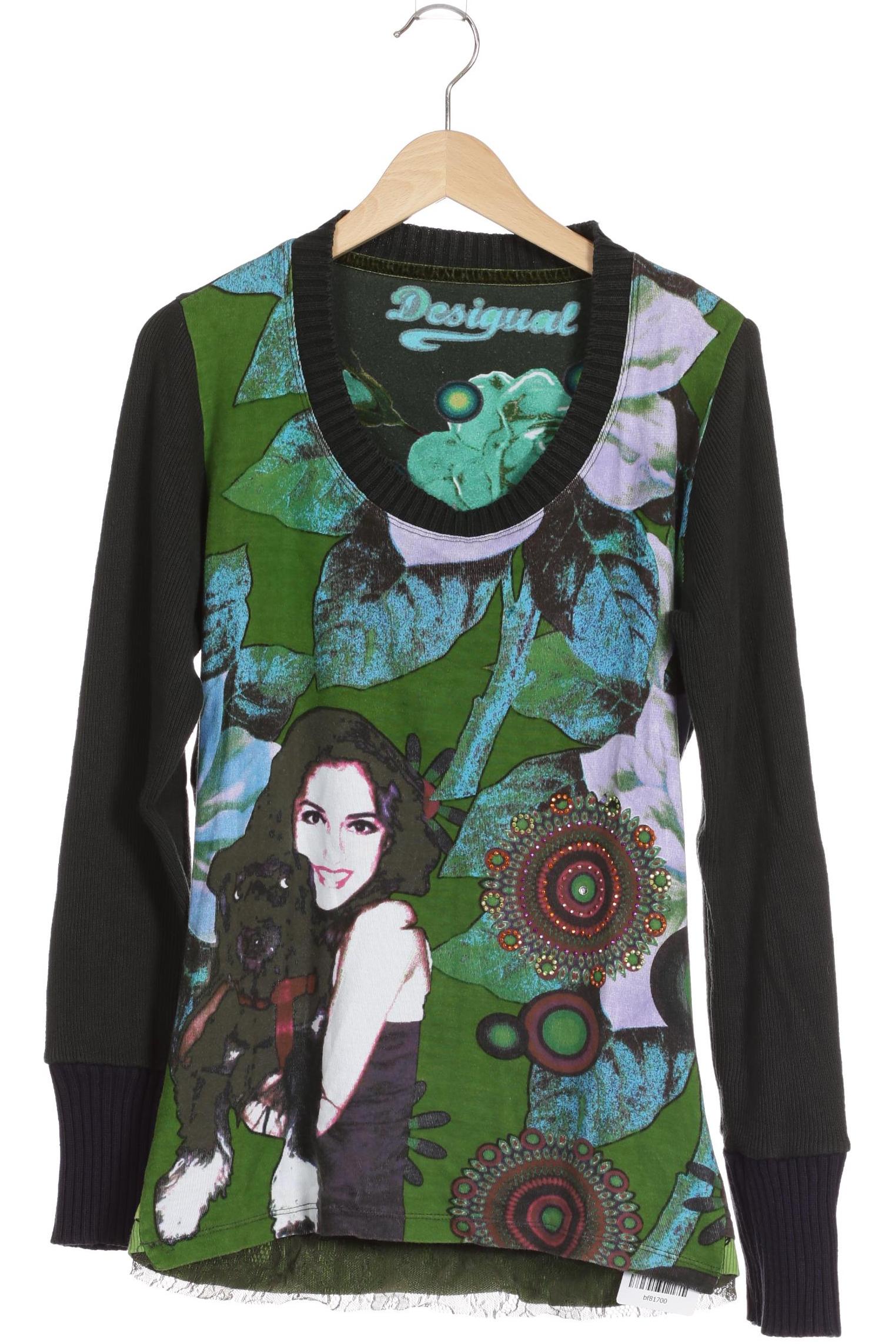 

Desigual Damen Langarmshirt, grün, Gr.