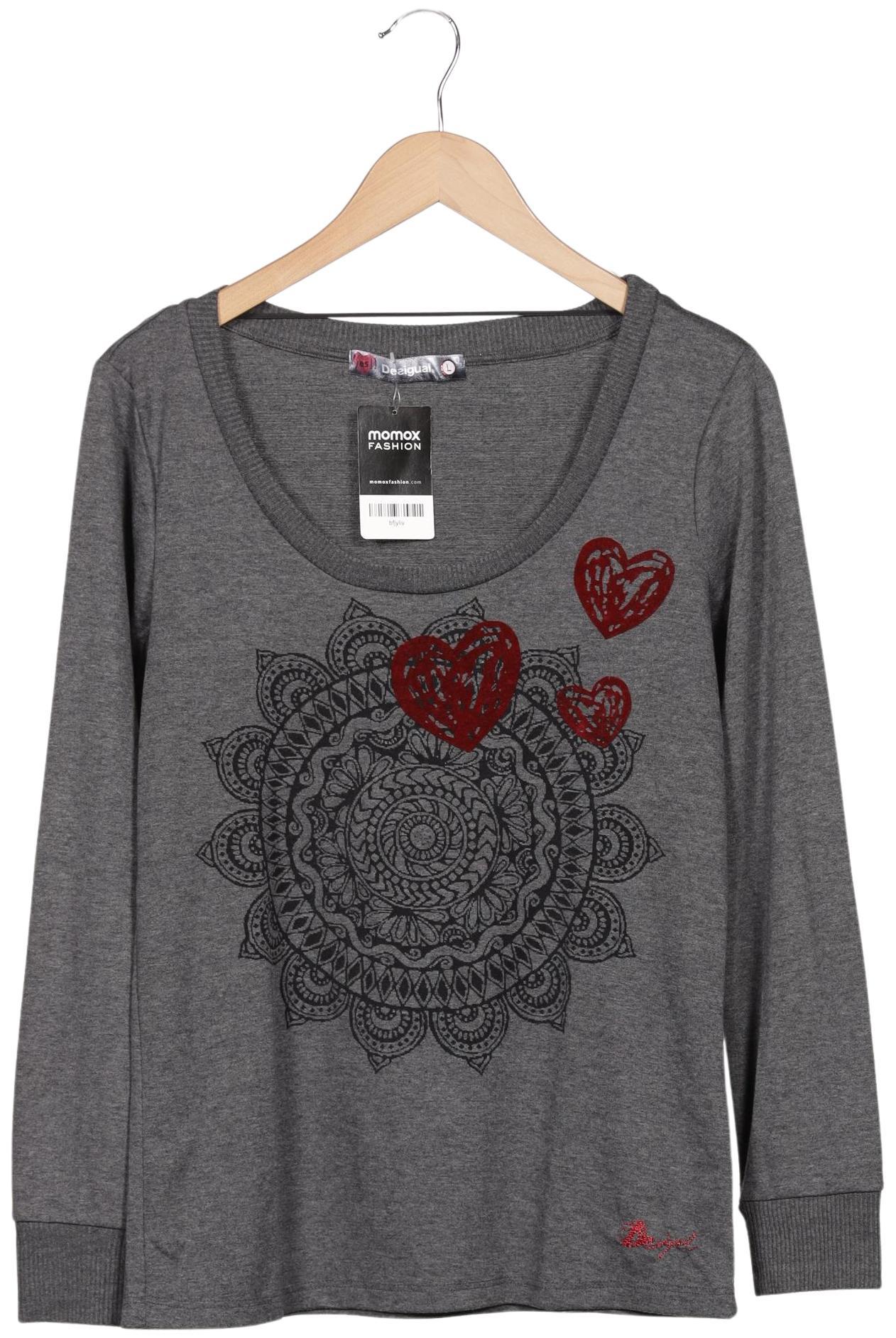

Desigual Damen Langarmshirt, grau, Gr. 42
