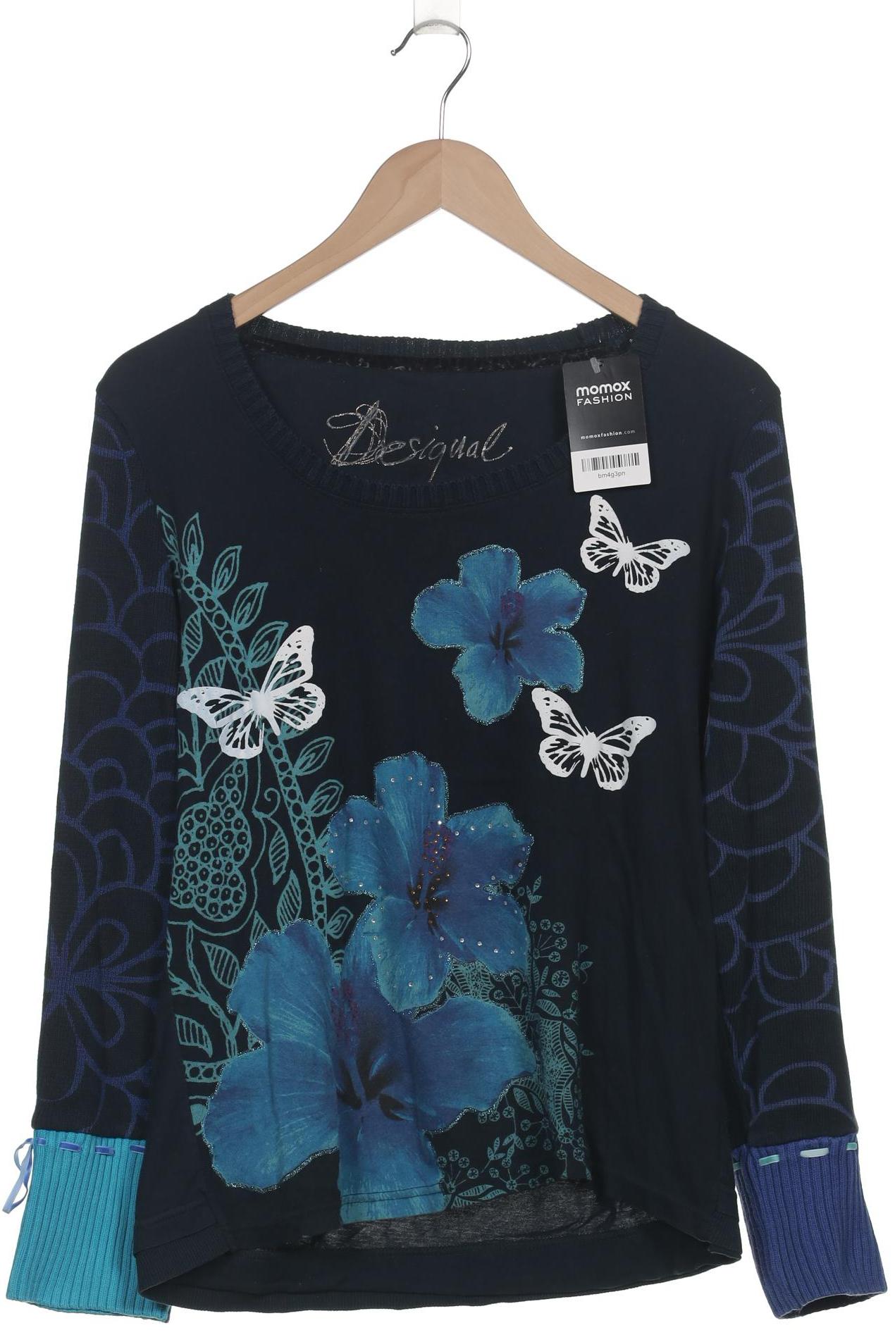 

Desigual Damen Langarmshirt, marineblau, Gr. 44