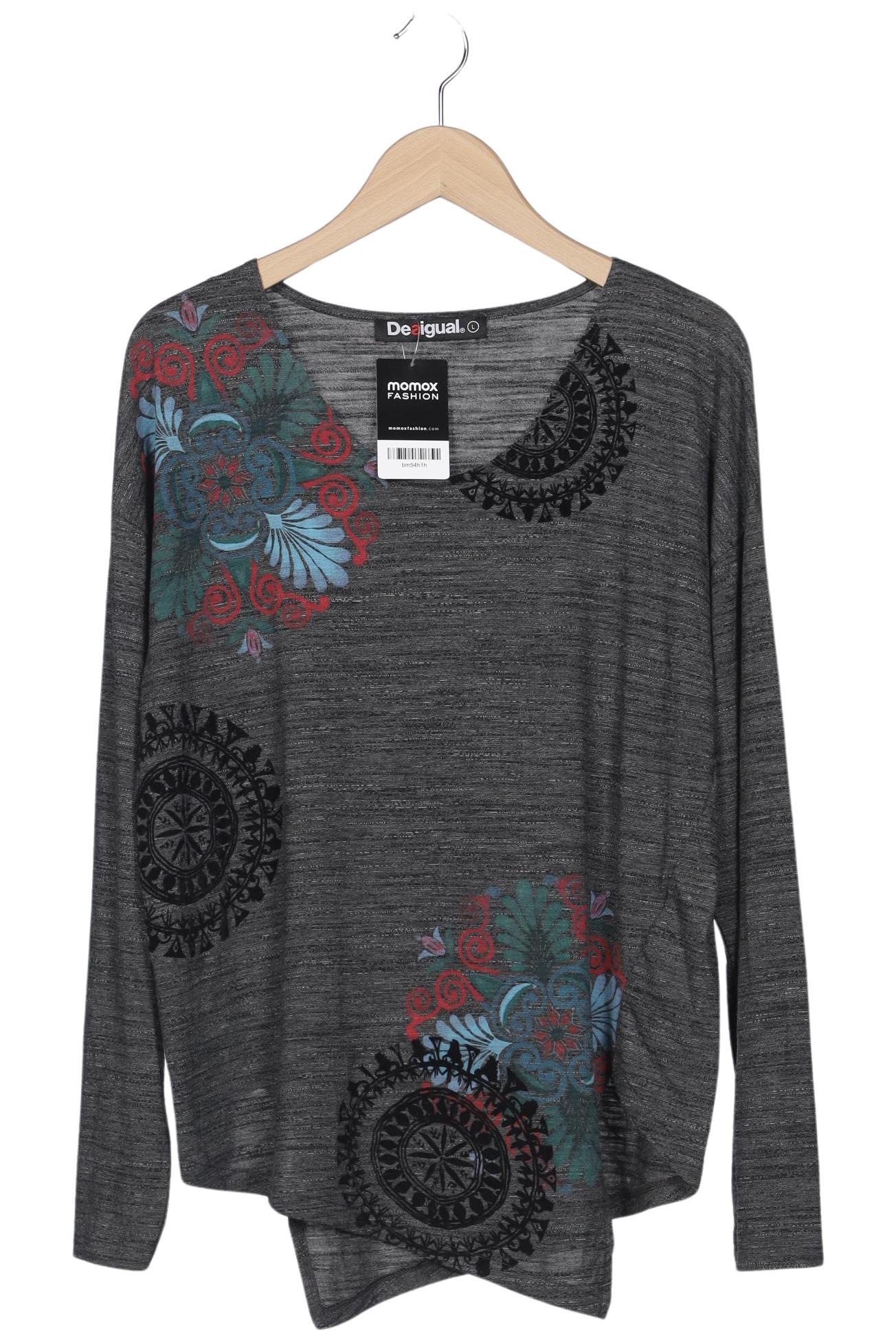 

Desigual Damen Langarmshirt, grau, Gr. 42