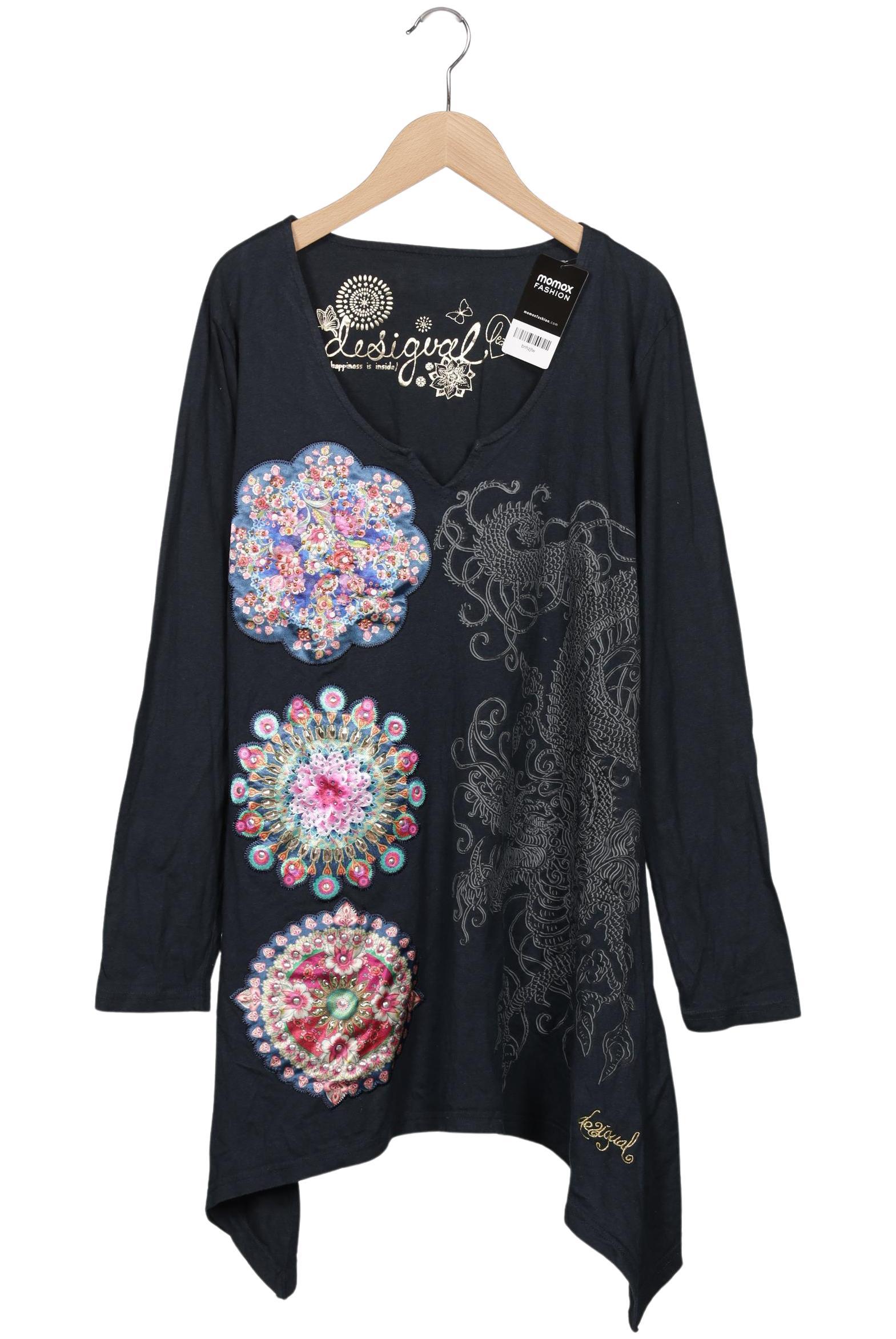

Desigual Damen Langarmshirt, marineblau, Gr. 44