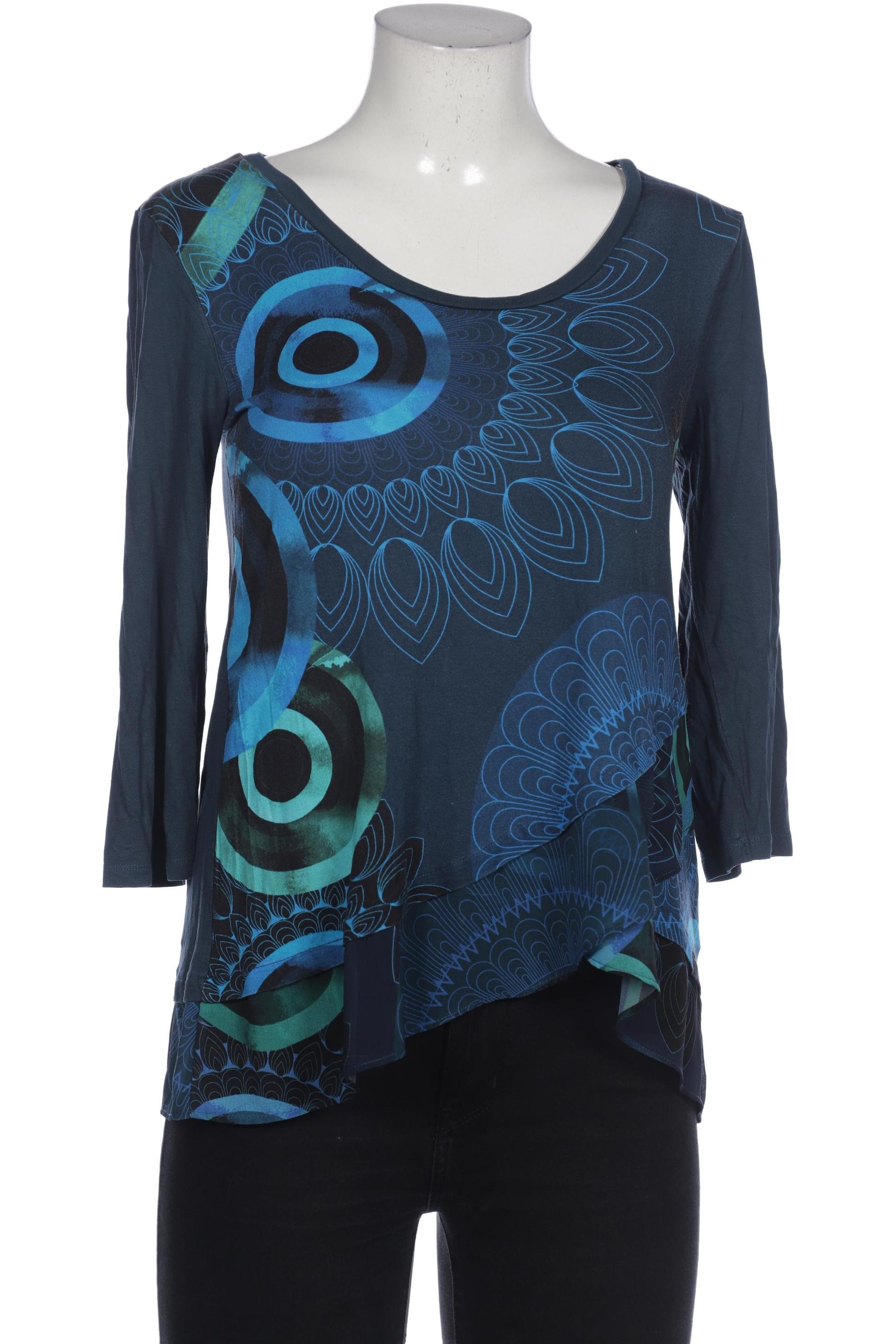 

Desigual Damen Langarmshirt, blau, Gr. 42