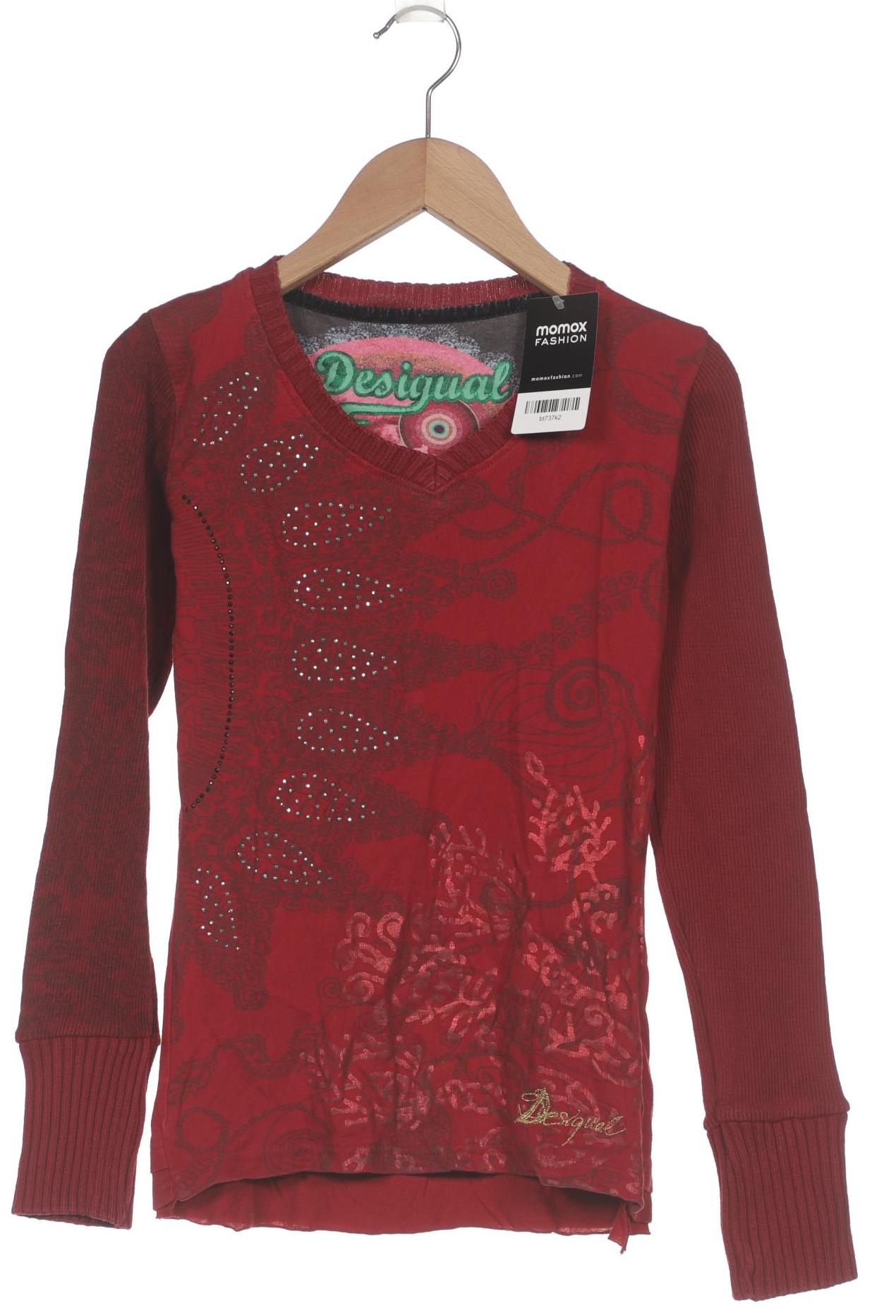 

Desigual Damen Langarmshirt, rot, Gr. 34