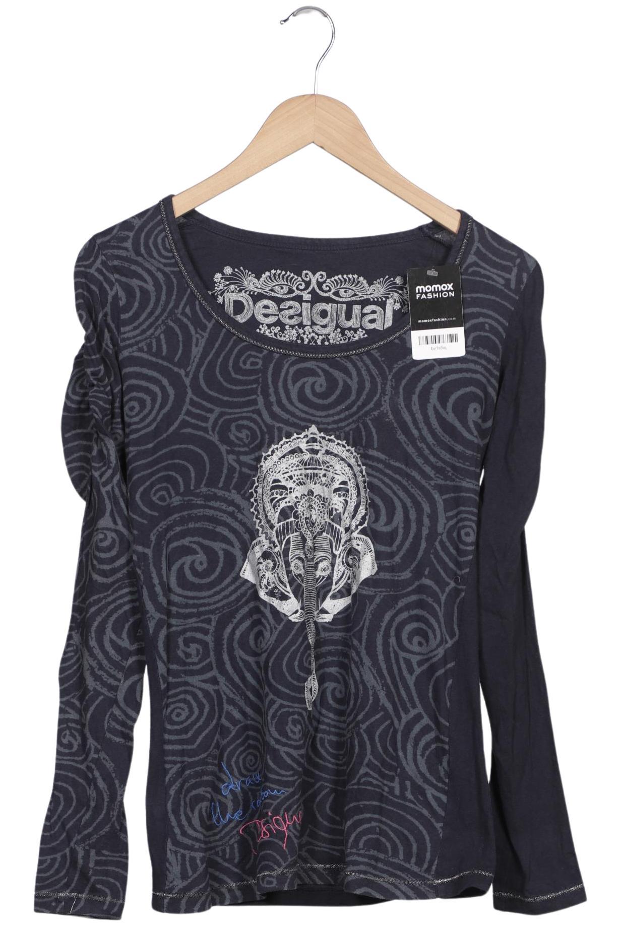 

Desigual Damen Langarmshirt, marineblau, Gr. 42
