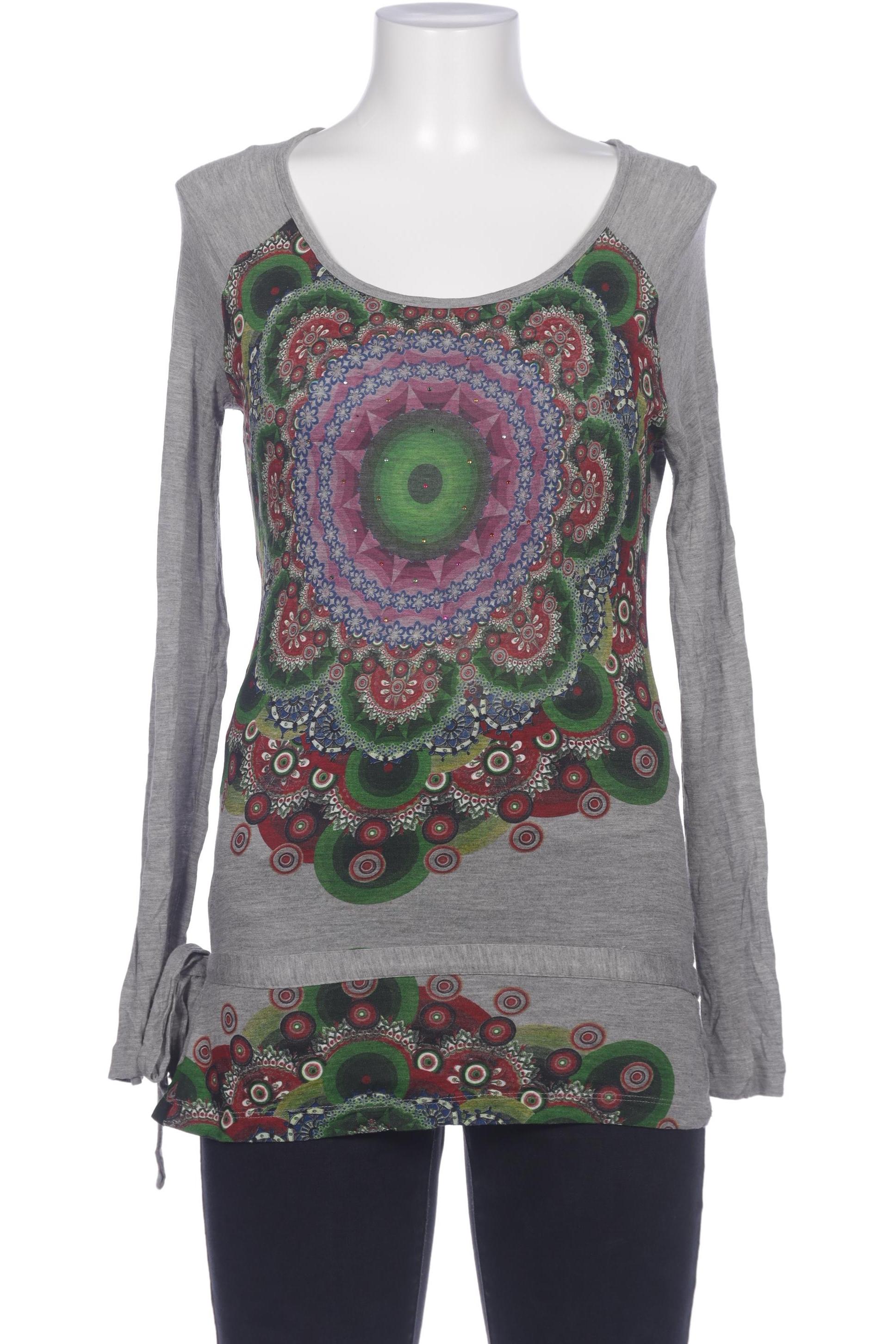 

Desigual Damen Langarmshirt, grau, Gr. 38