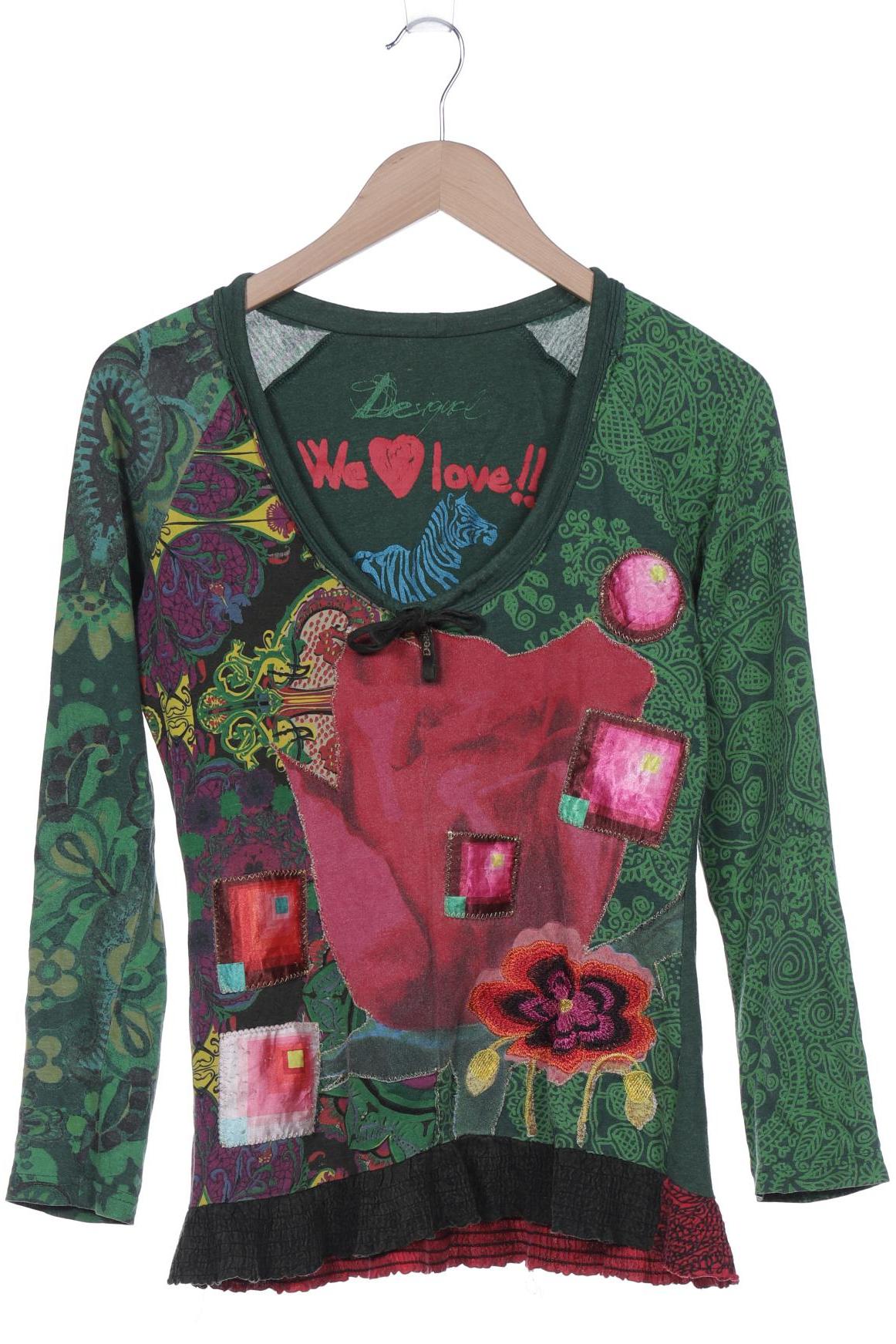 

Desigual Damen Langarmshirt, grün, Gr. 38