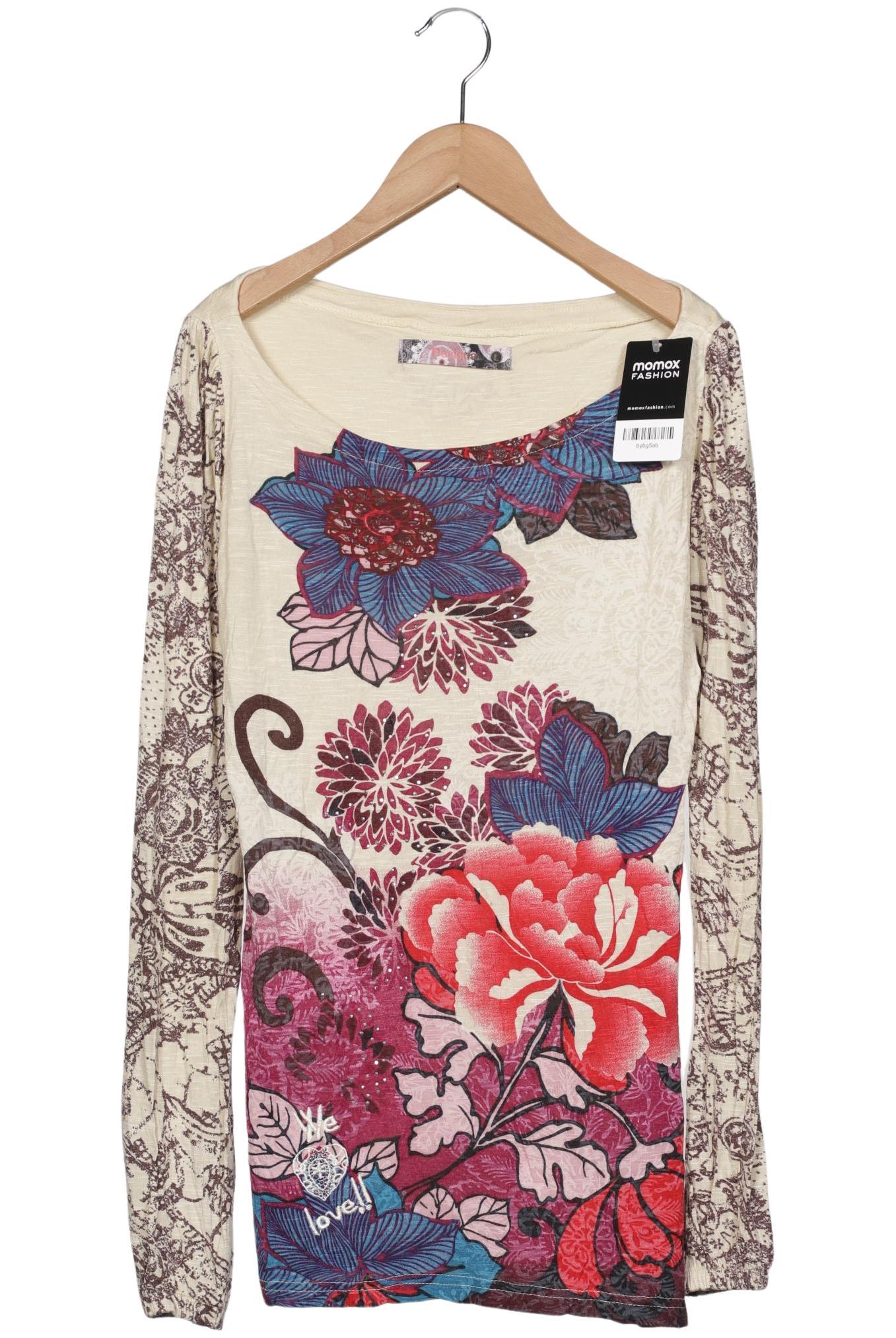 

Desigual Damen Langarmshirt, beige, Gr. 42