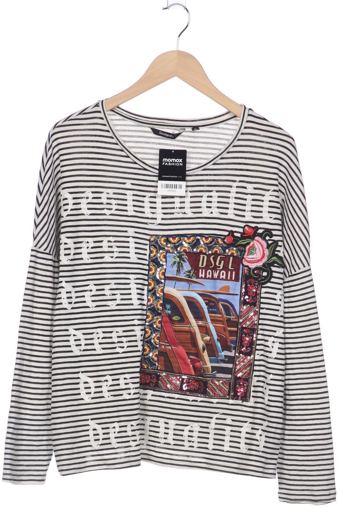 

Desigual Damen Langarmshirt, cremeweiß, Gr. 44