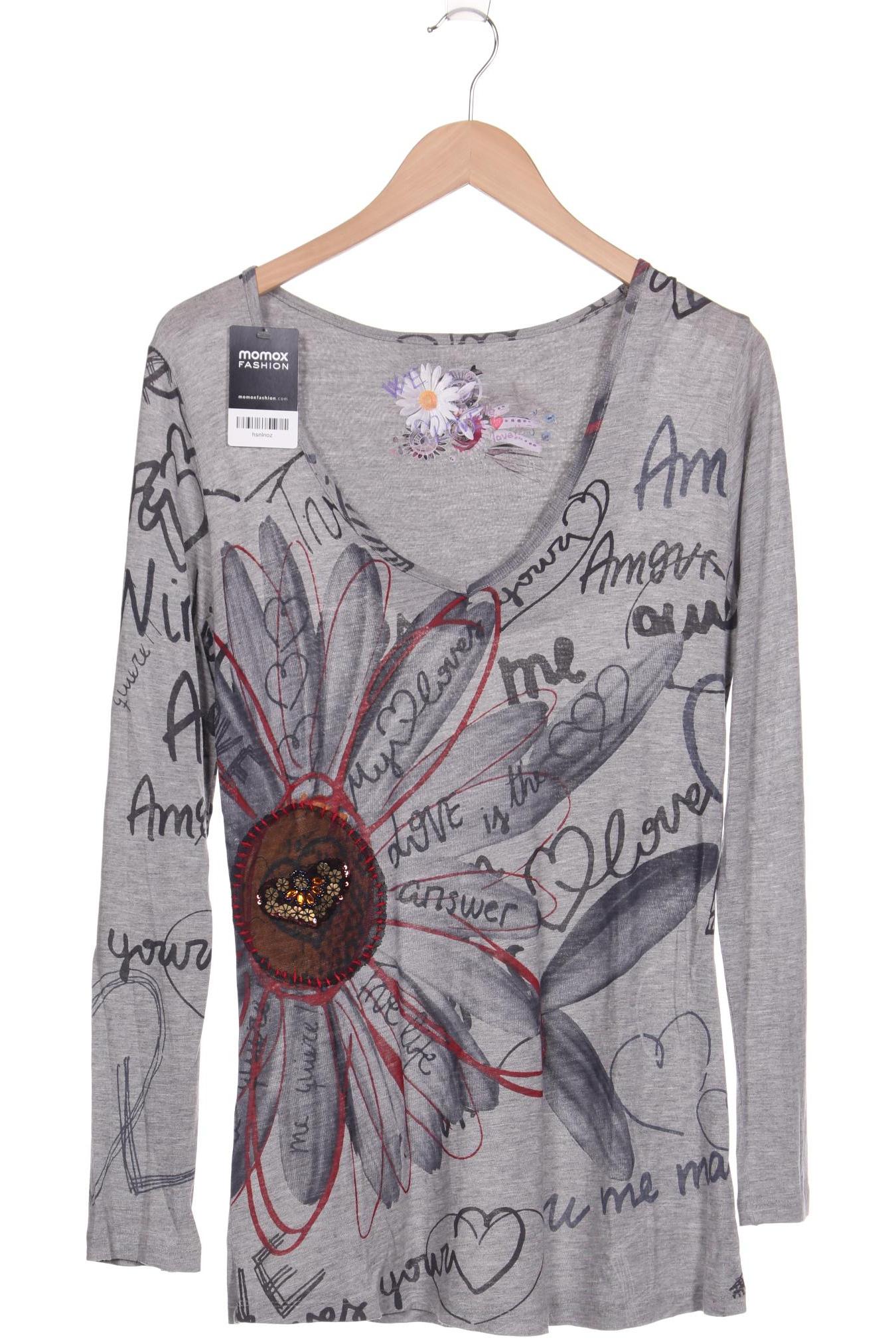 

Desigual Damen Langarmshirt, grau, Gr. 42