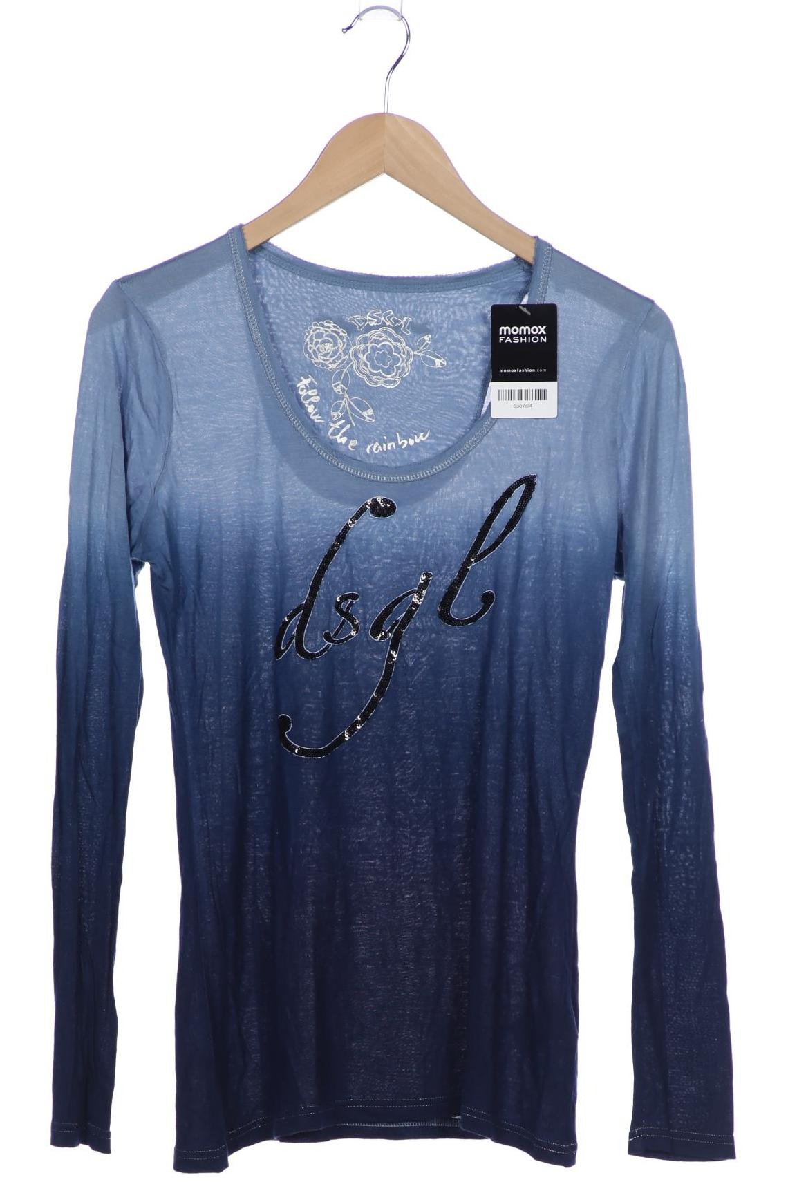 

Desigual Damen Langarmshirt, marineblau, Gr. 38