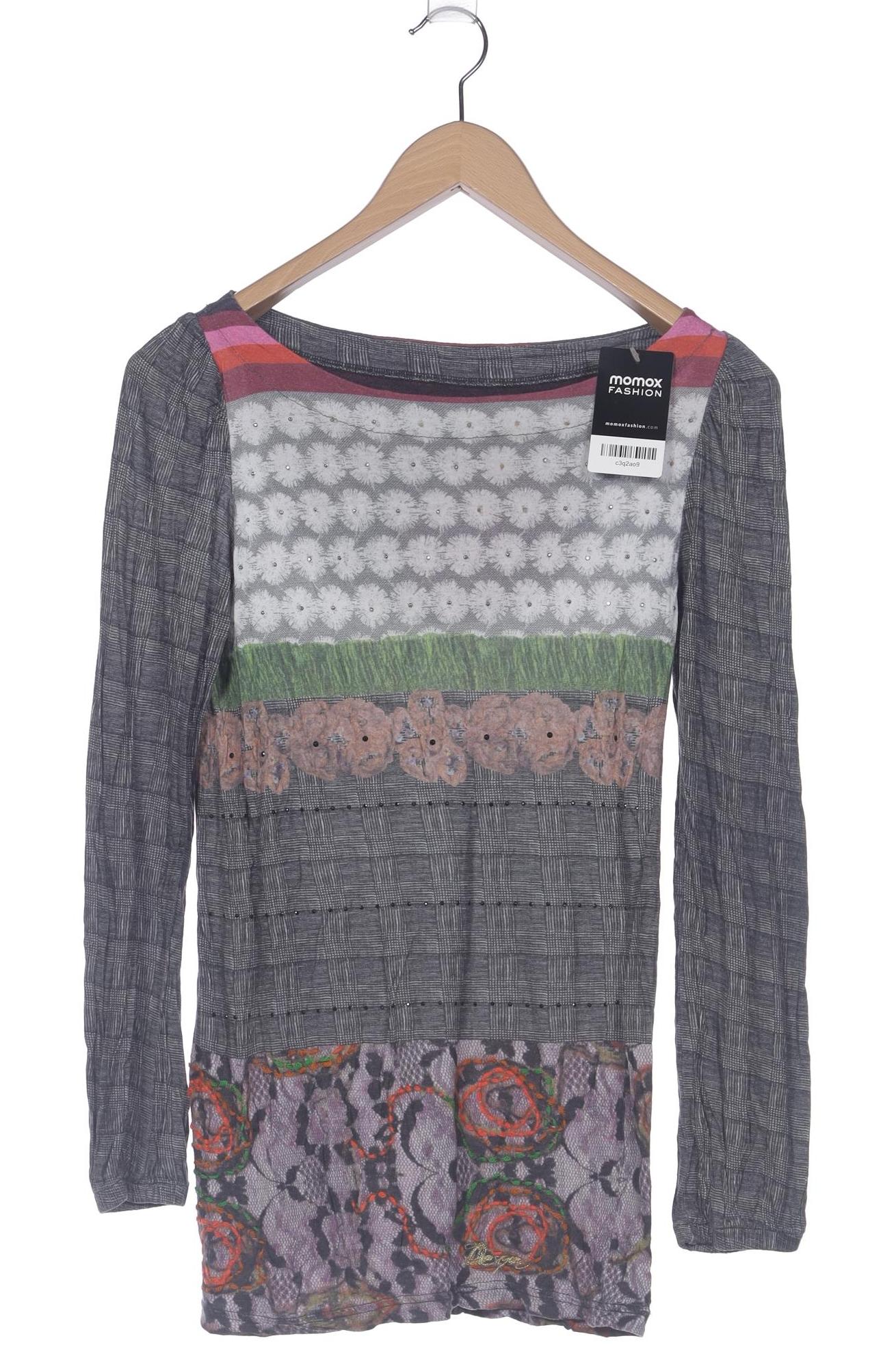 

Desigual Damen Langarmshirt, grau, Gr. 38