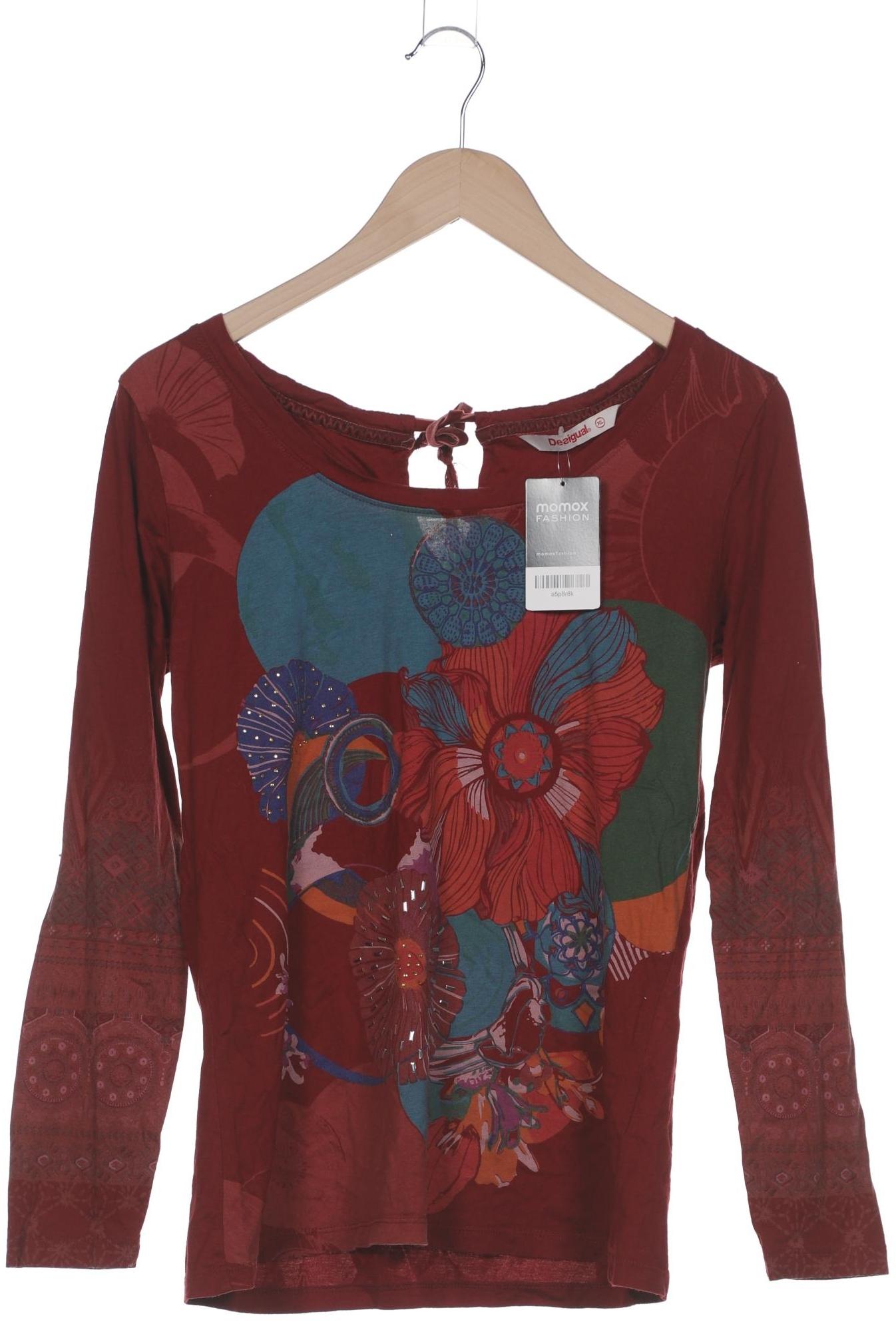 

Desigual Damen Langarmshirt, bordeaux, Gr. 44