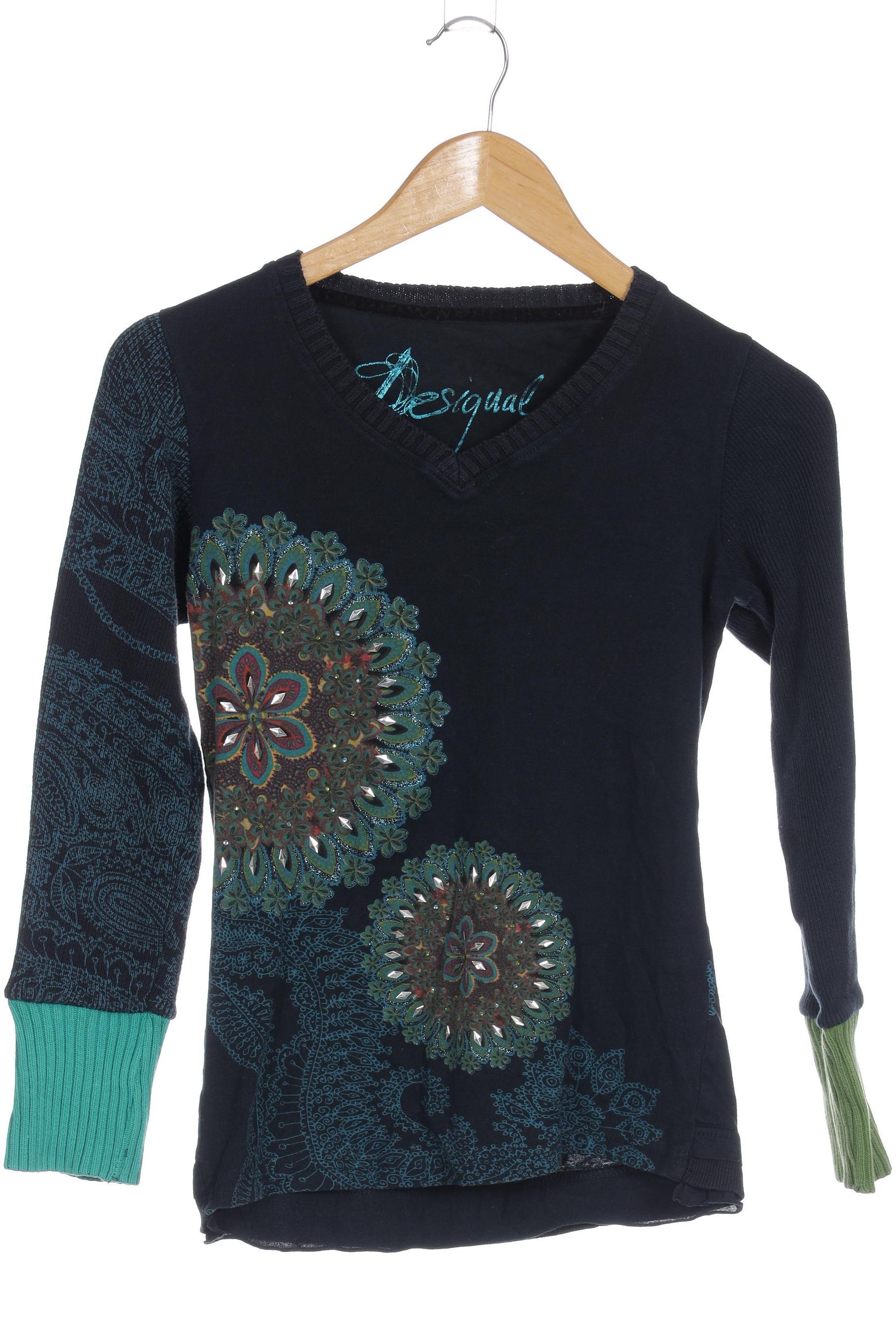 

Desigual Damen Langarmshirt, blau, Gr.