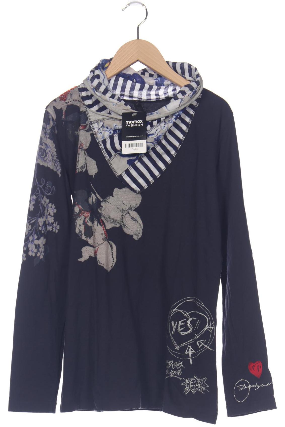 

Desigual Damen Langarmshirt, marineblau, Gr. 42