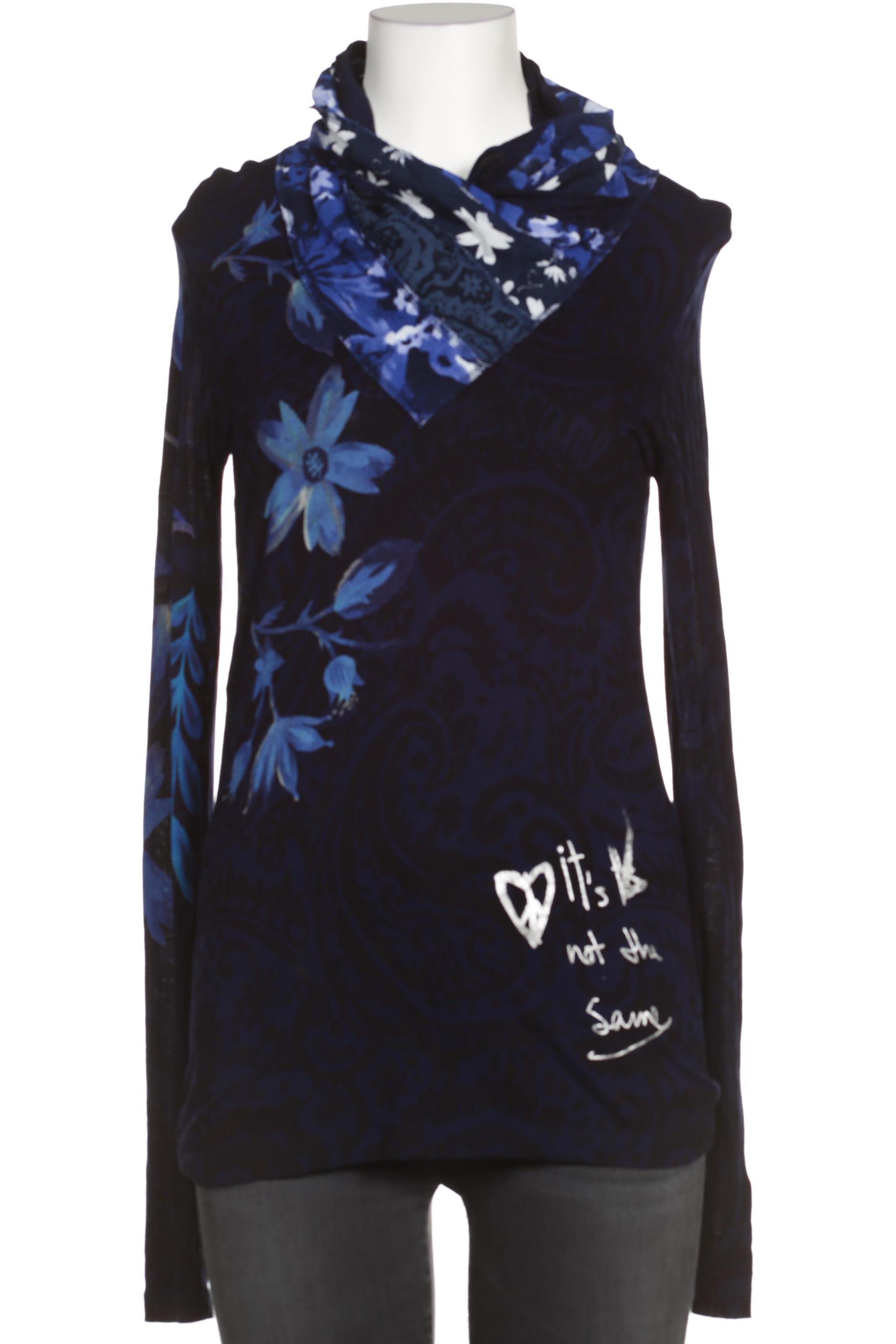 

Desigual Damen Langarmshirt, blau, Gr.
