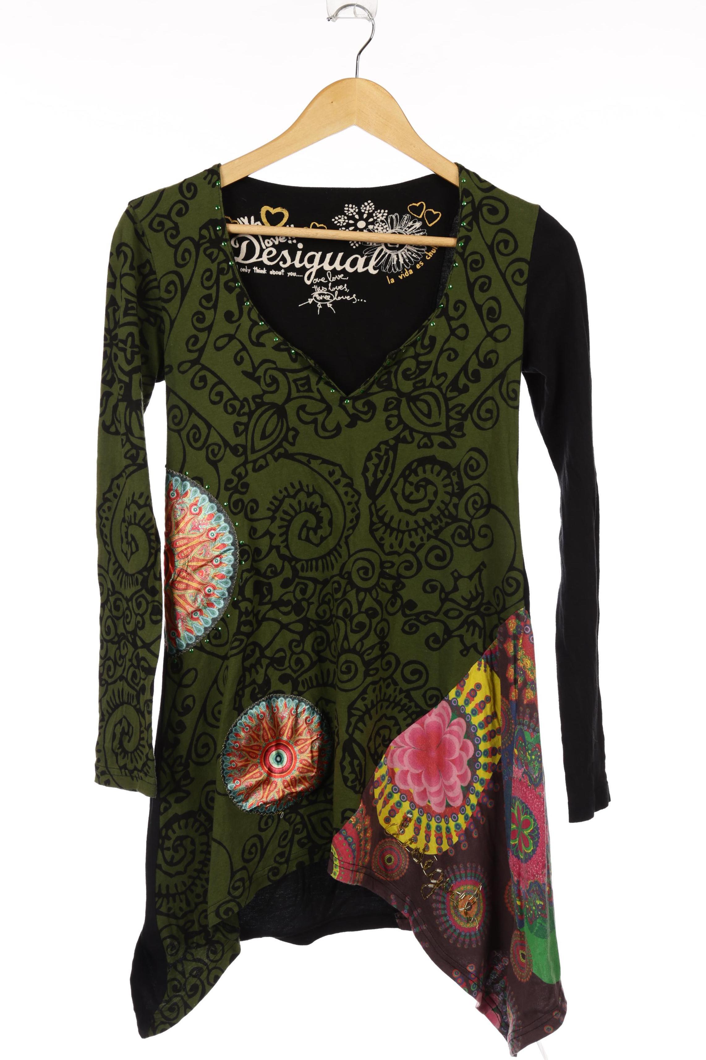 

Desigual Damen Langarmshirt, mehrfarbig, Gr.