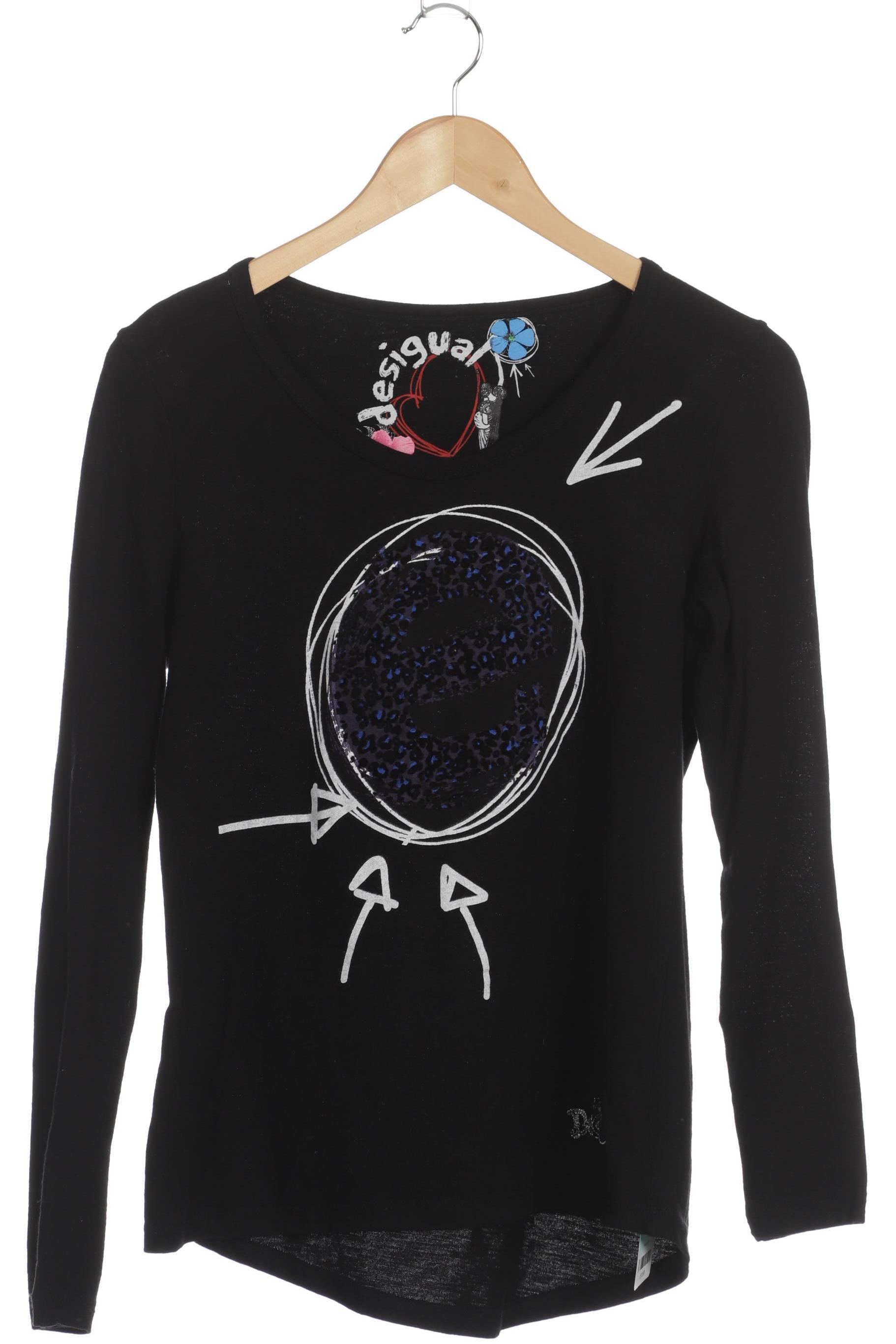 

Desigual Damen Langarmshirt, schwarz, Gr.