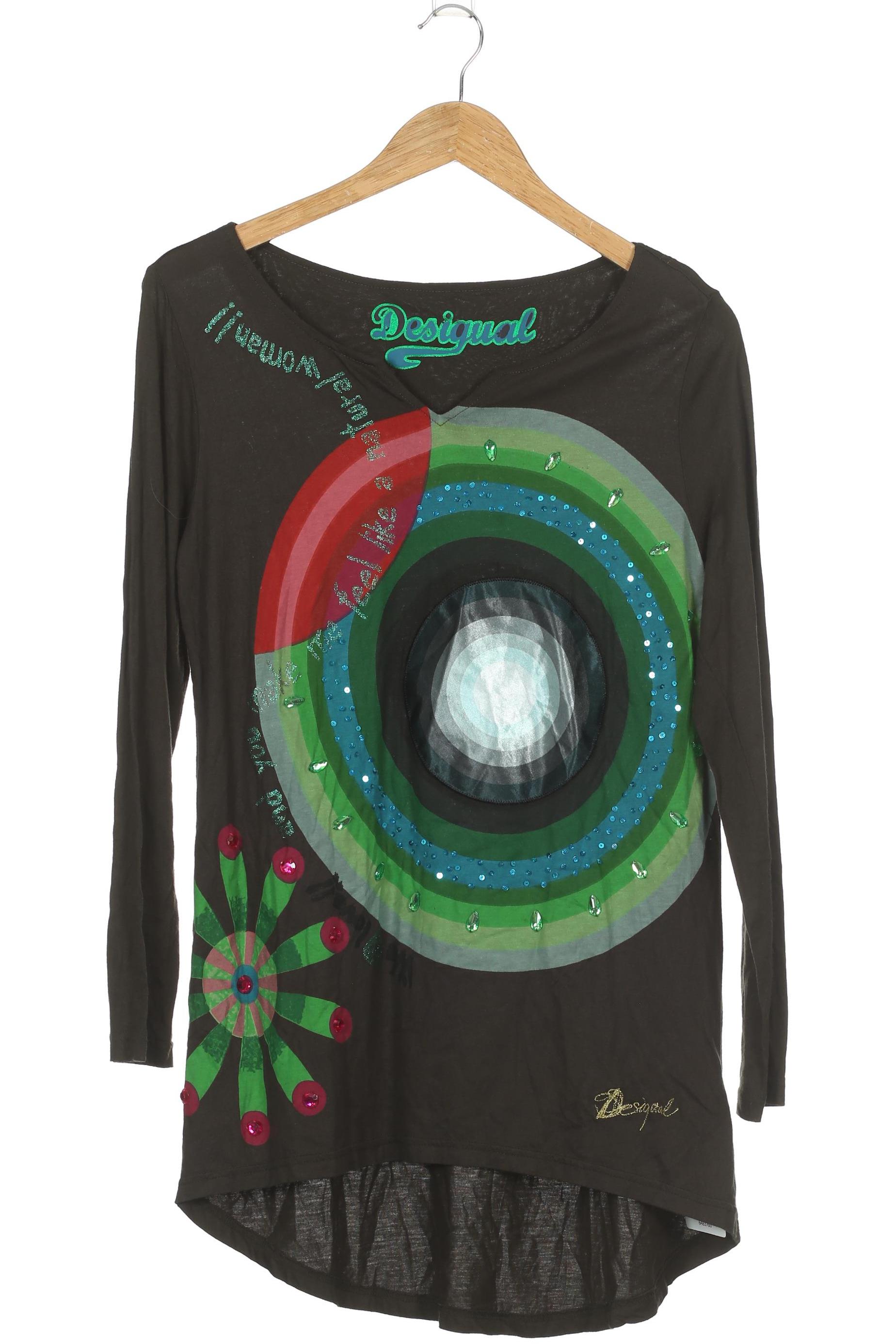 

Desigual Damen Langarmshirt, grün, Gr.